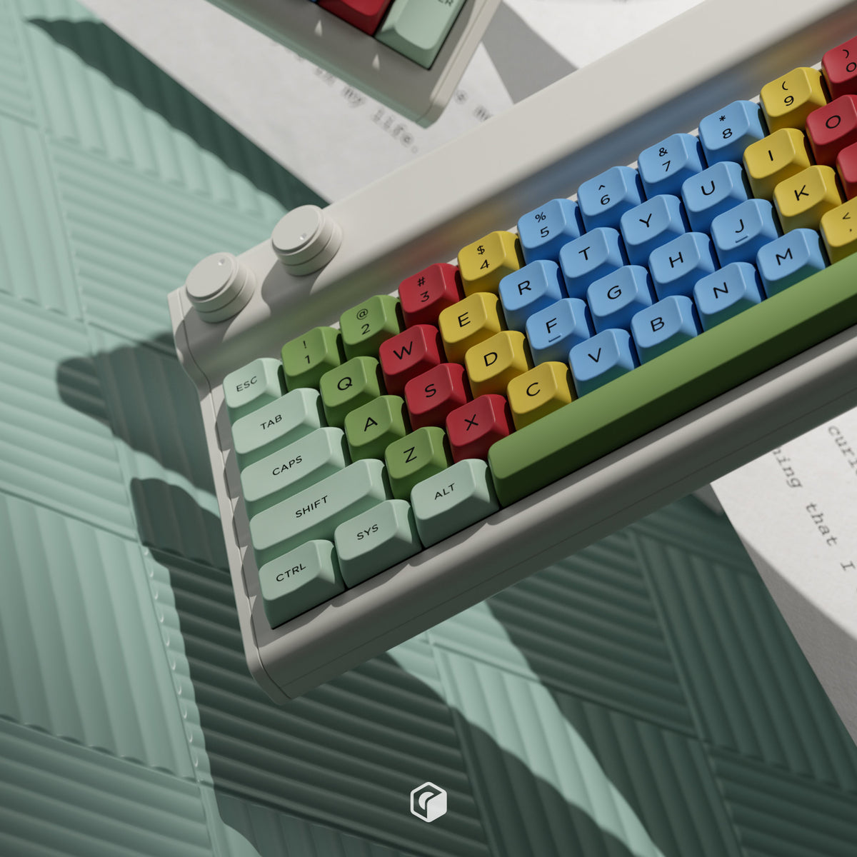 PBS Kids Typewriter PBT Dye-Sub Keycap Set