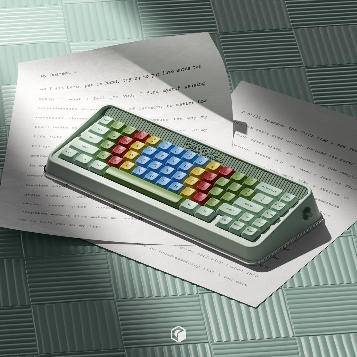 PBS Kids Typewriter PBT Dye-Sub Keycap Set