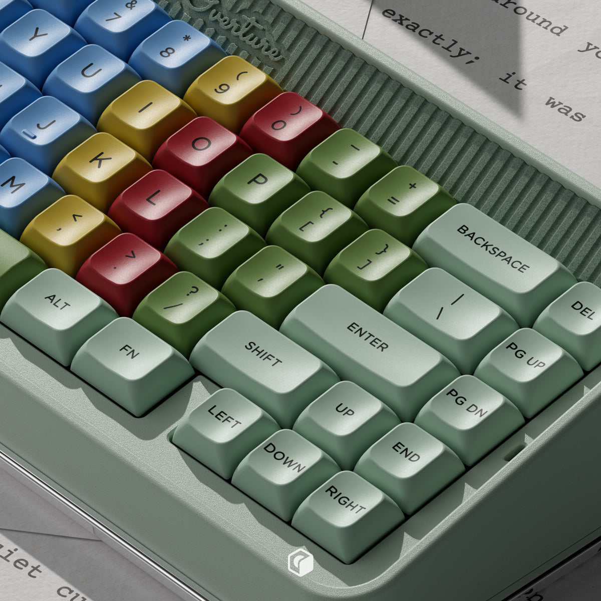 PBS Kids Typewriter PBT Dye-Sub Keycap Set