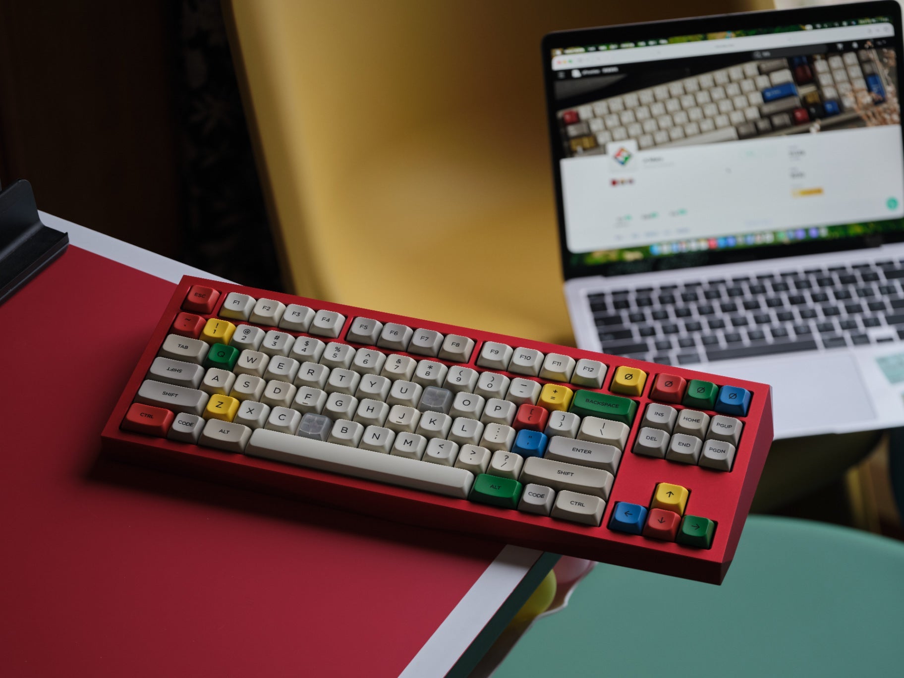 PBS Retro S.M AG PBT Dye-Sub Keycap Set - MonacoKeys