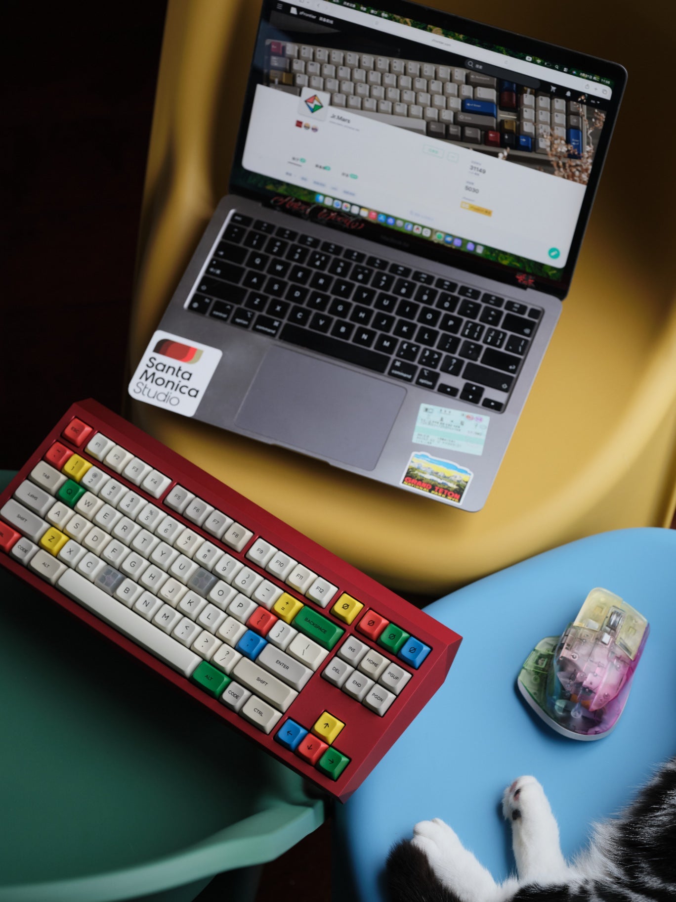 PBS Retro S.M AG PBT Dye-Sub Keycap Set - MonacoKeys