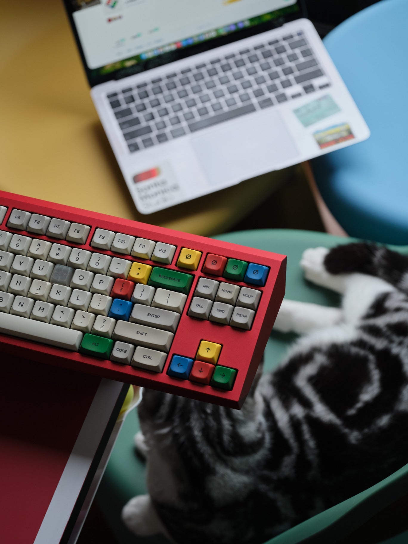 PBS Retro S.M AG PBT Dye-Sub Keycap Set - MonacoKeys