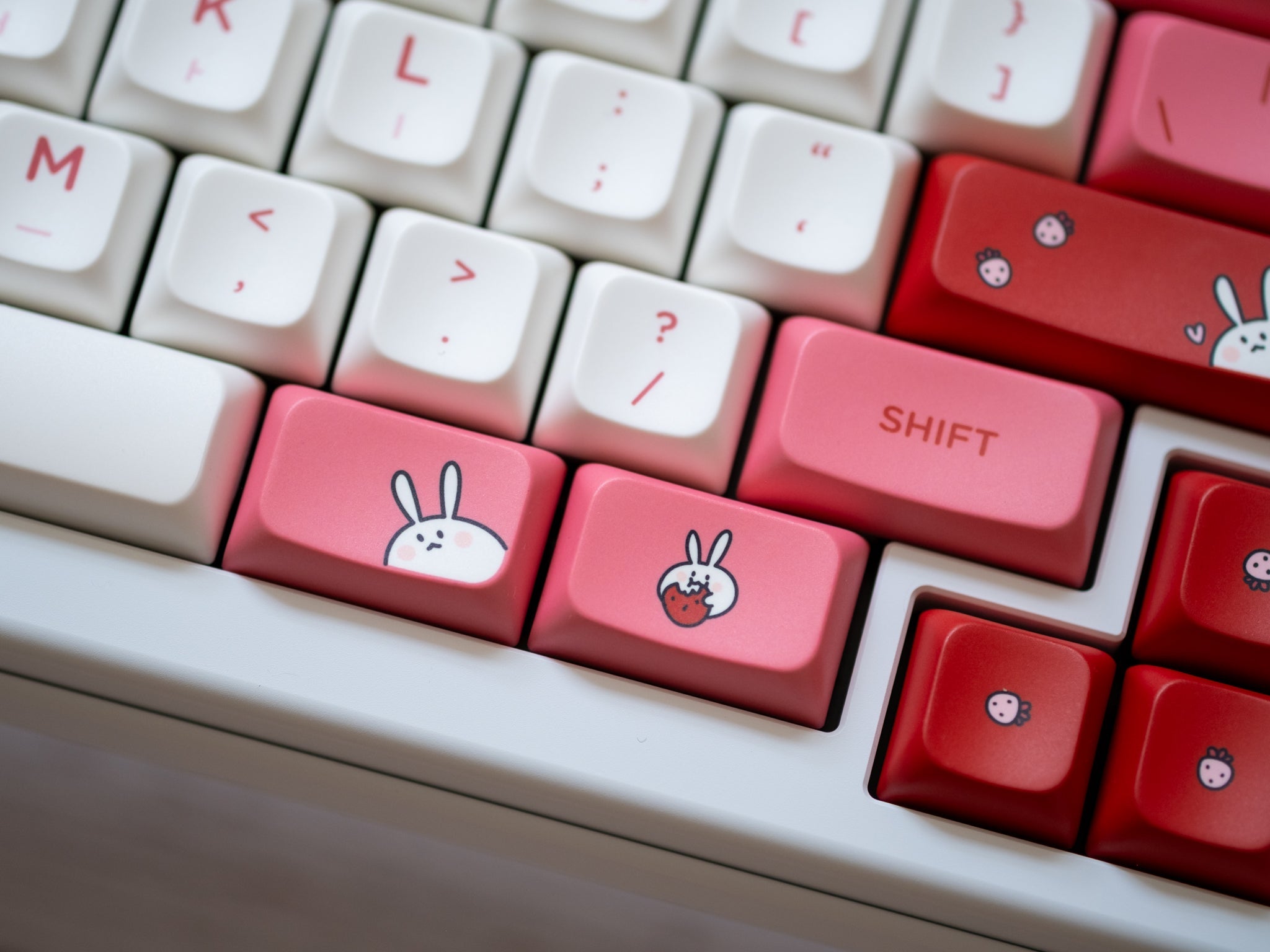 PBS Strawberry Milk PBT Dye-Sub Keycap Set - MonacoKeys