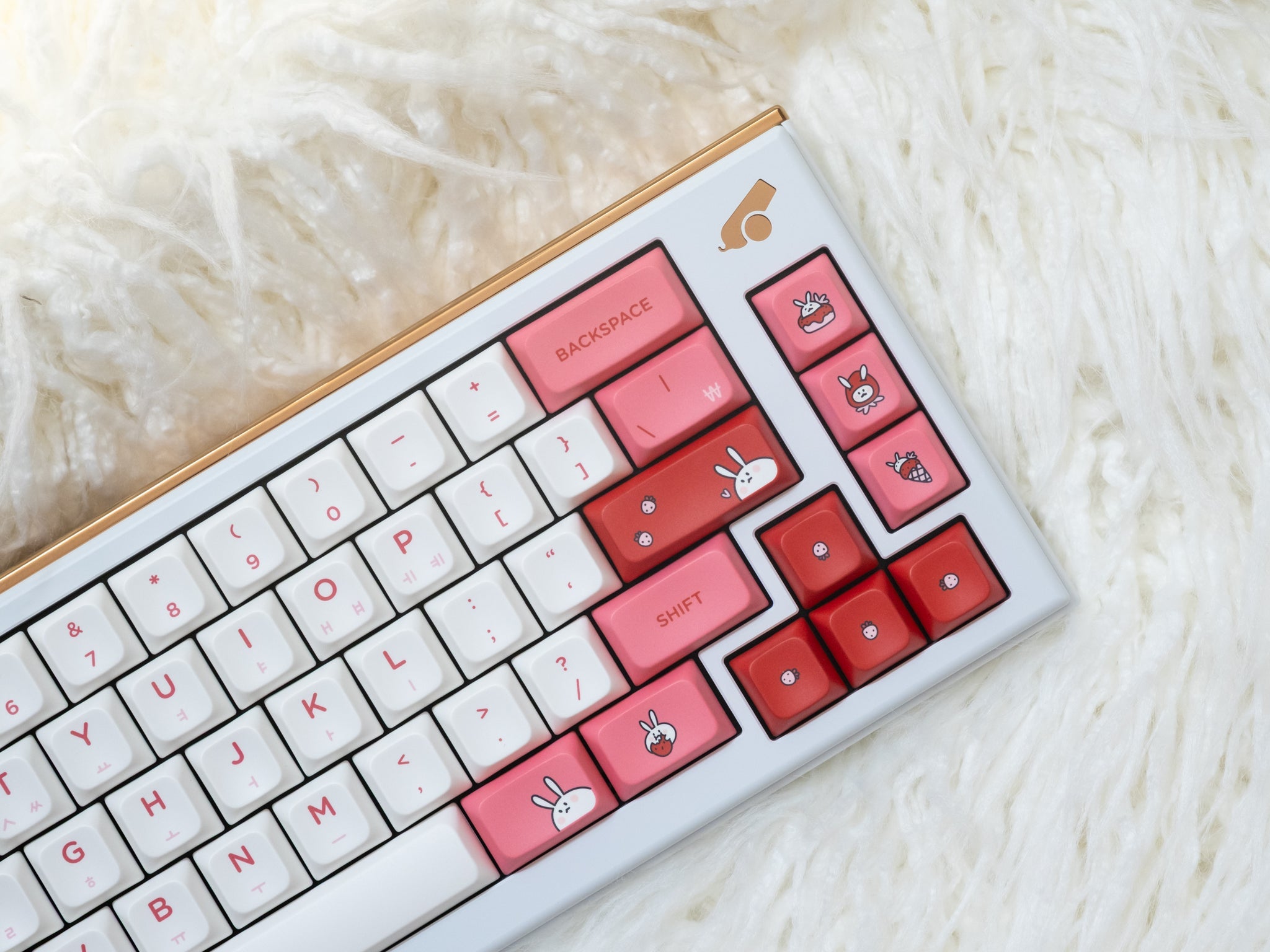 PBS Strawberry Milk PBT Dye-Sub Keycap Set - MonacoKeys