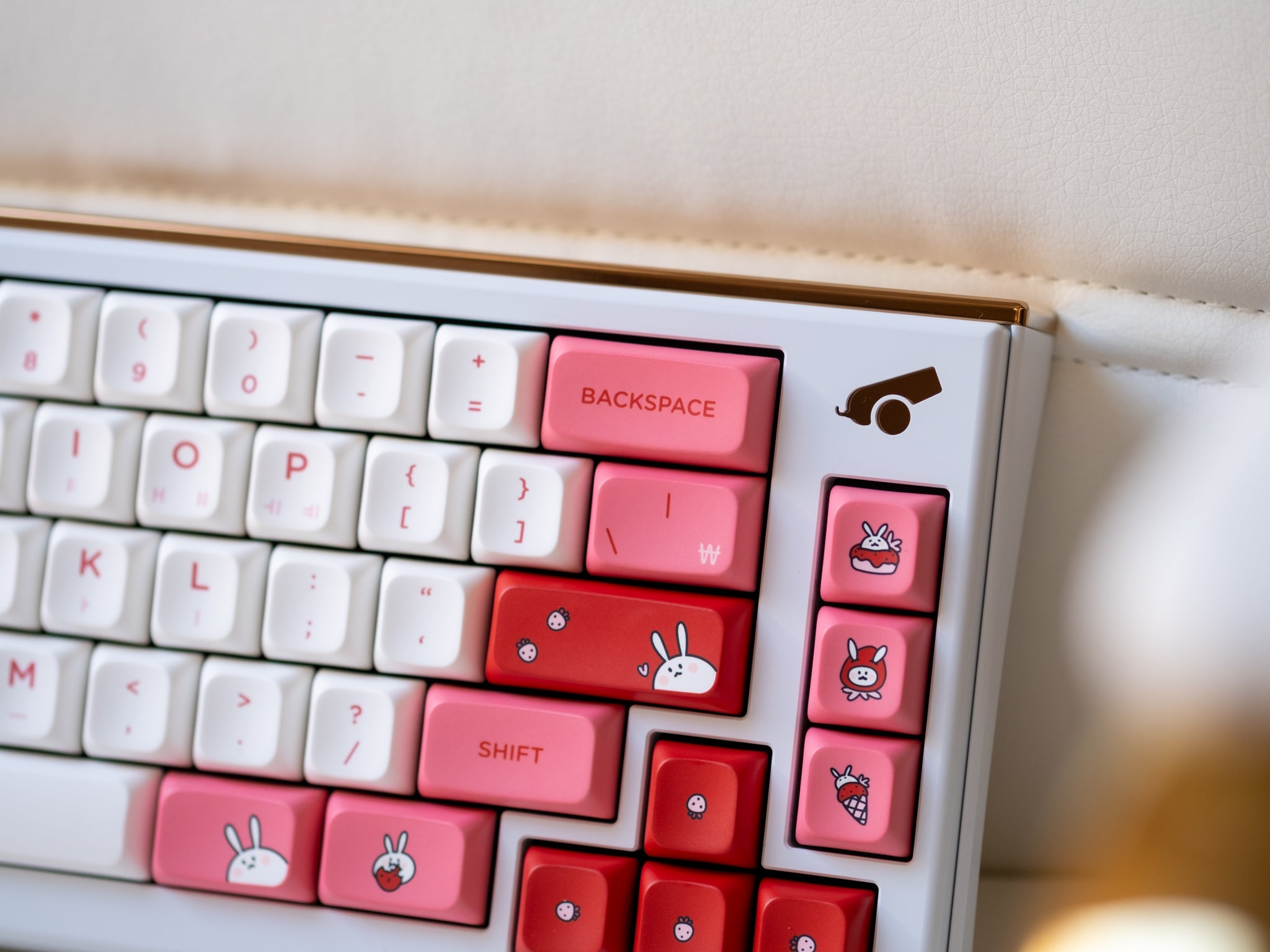 PBS Strawberry Milk PBT Dye-Sub Keycap Set - MonacoKeys