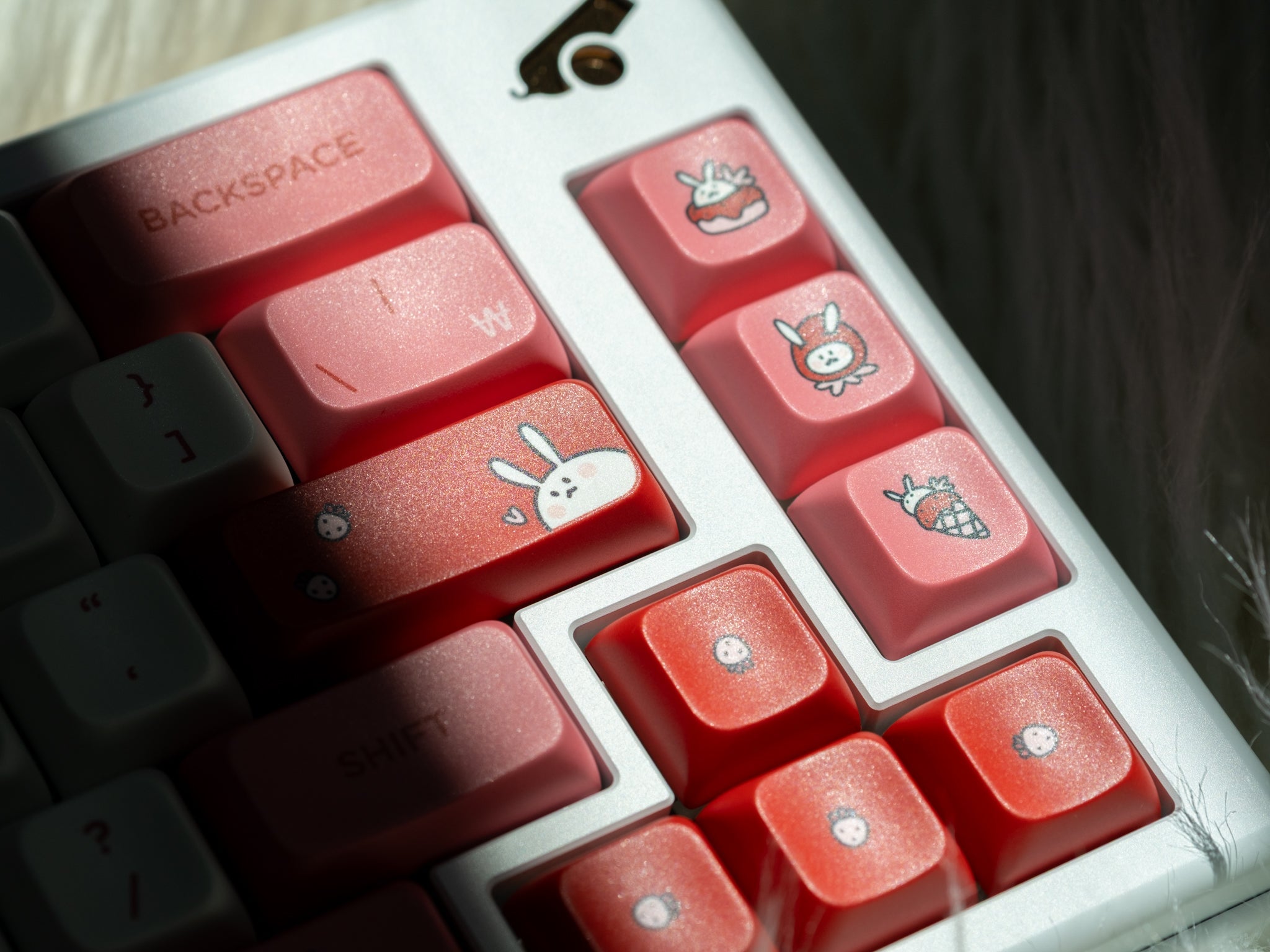 PBS Strawberry Milk PBT Dye-Sub Keycap Set - MonacoKeys