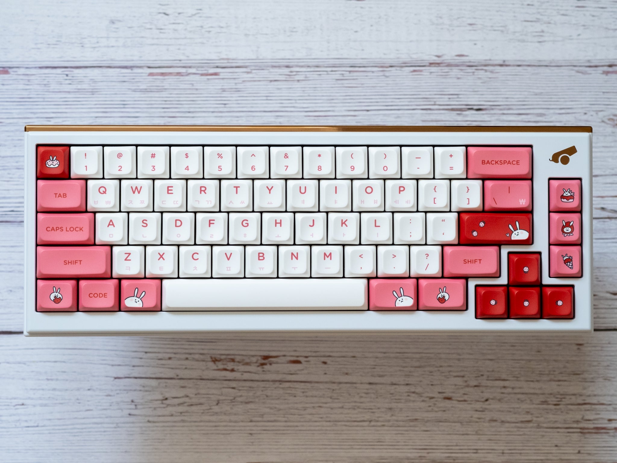 PBS Strawberry Milk PBT Dye-Sub Keycap Set - MonacoKeys