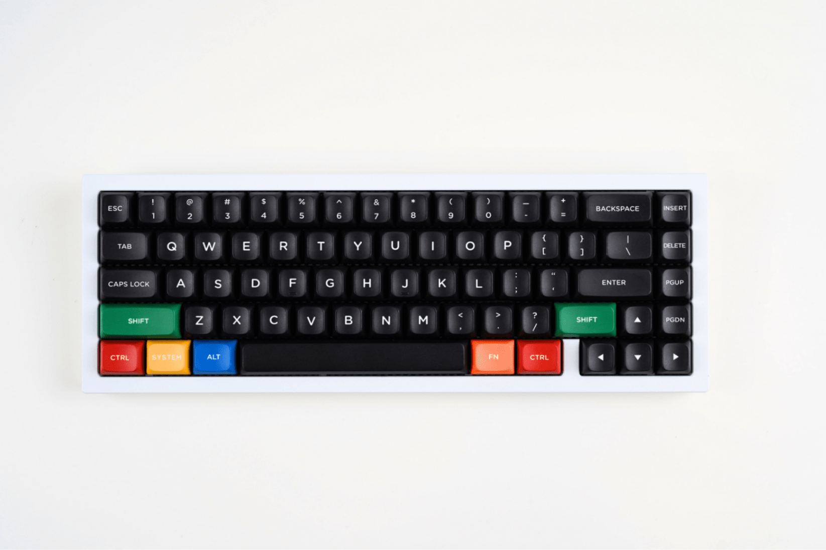 PBS WoB White on Black PBT Dye-Sub Keycap Set - MonacoKeys
