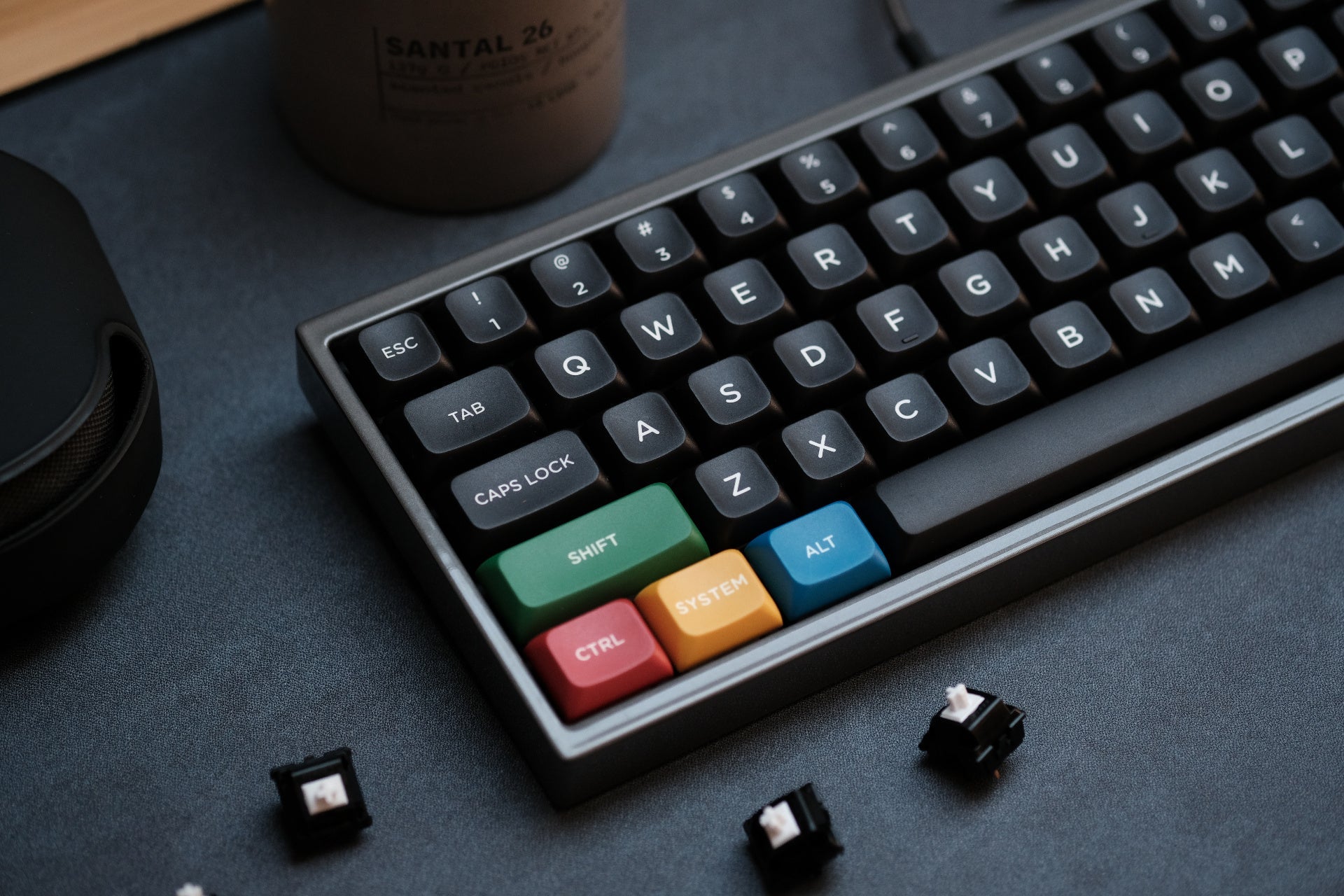 PBS WoB White on Black PBT Dye-Sub Keycap Set - MonacoKeys