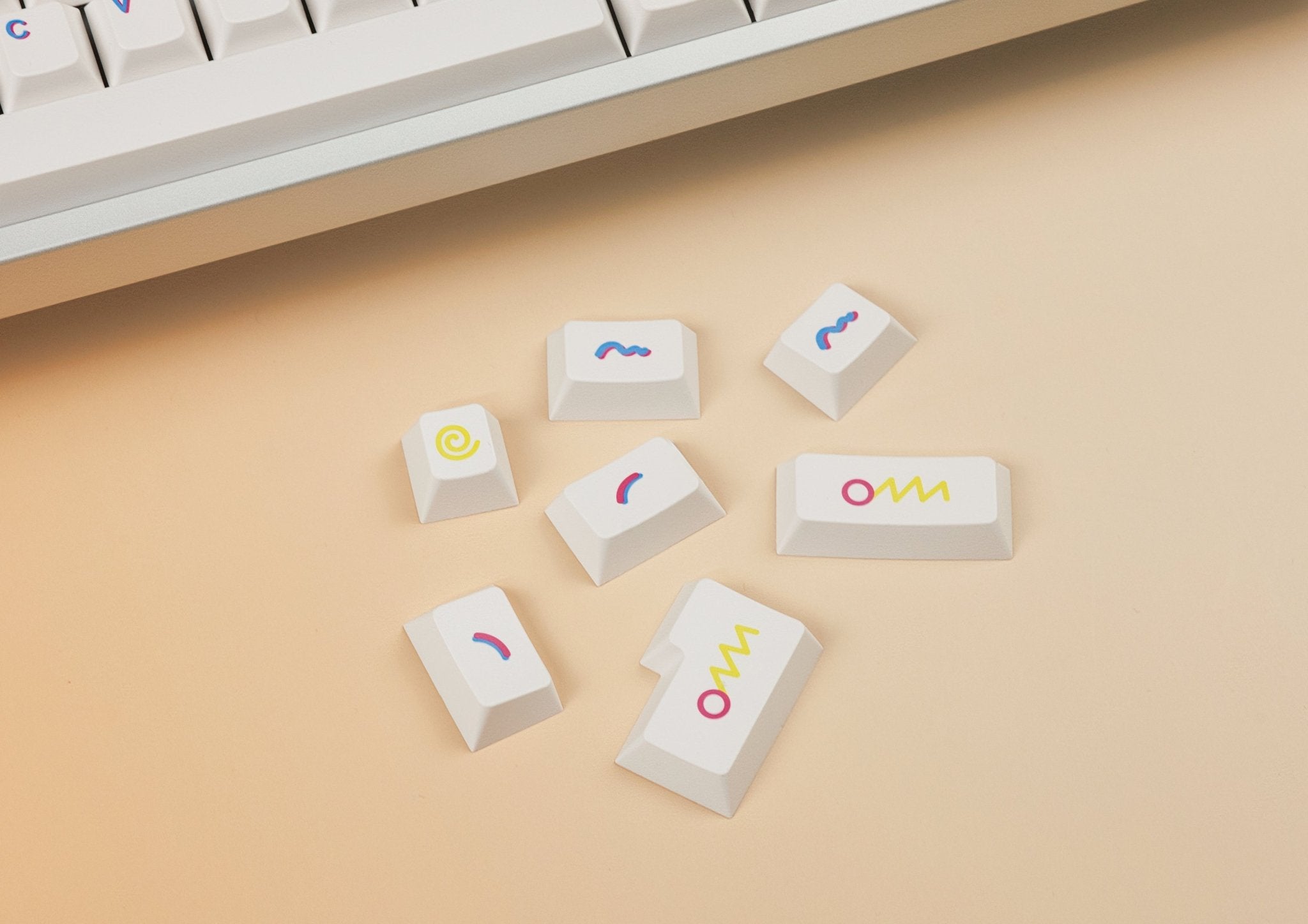 PBT Glitch Cherry Profile PBT Keycap Set - MonacoKeys