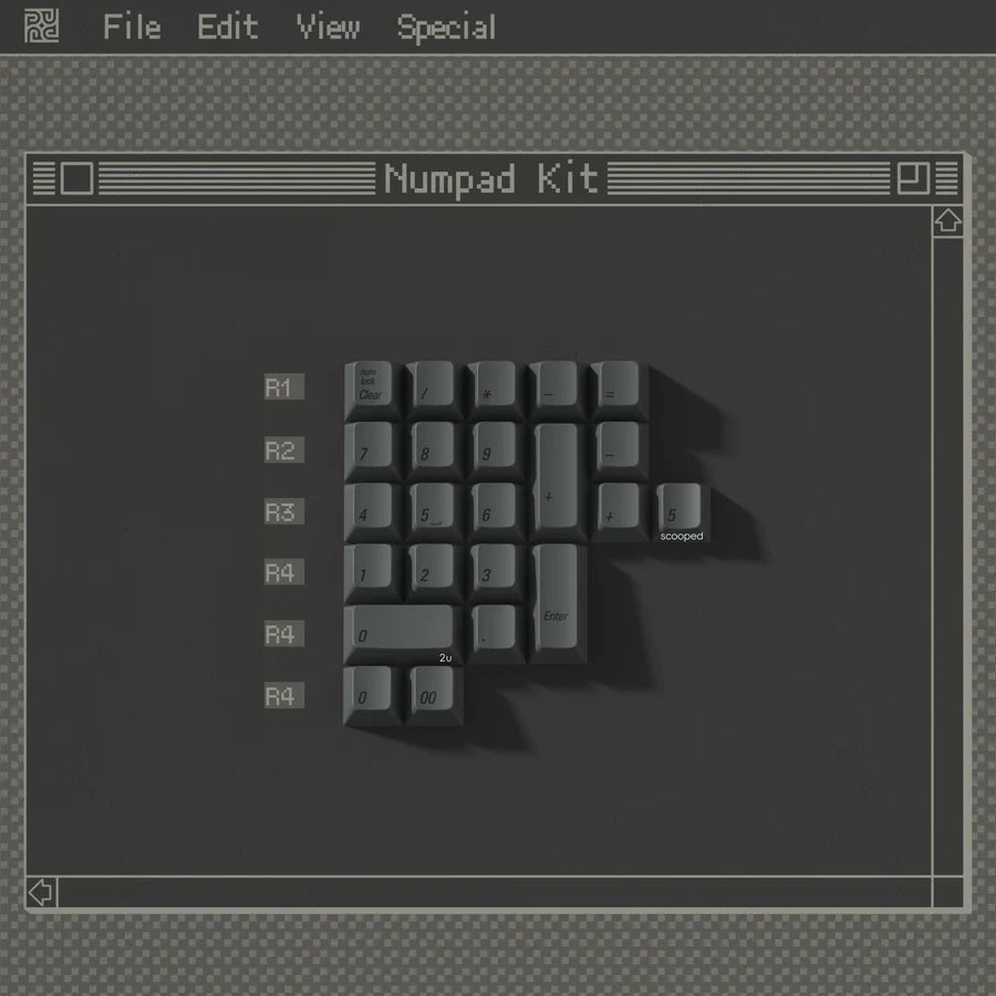PBTFans 1984 Dark - Dye-Sub PBT Keycap Set - MonacoKeys