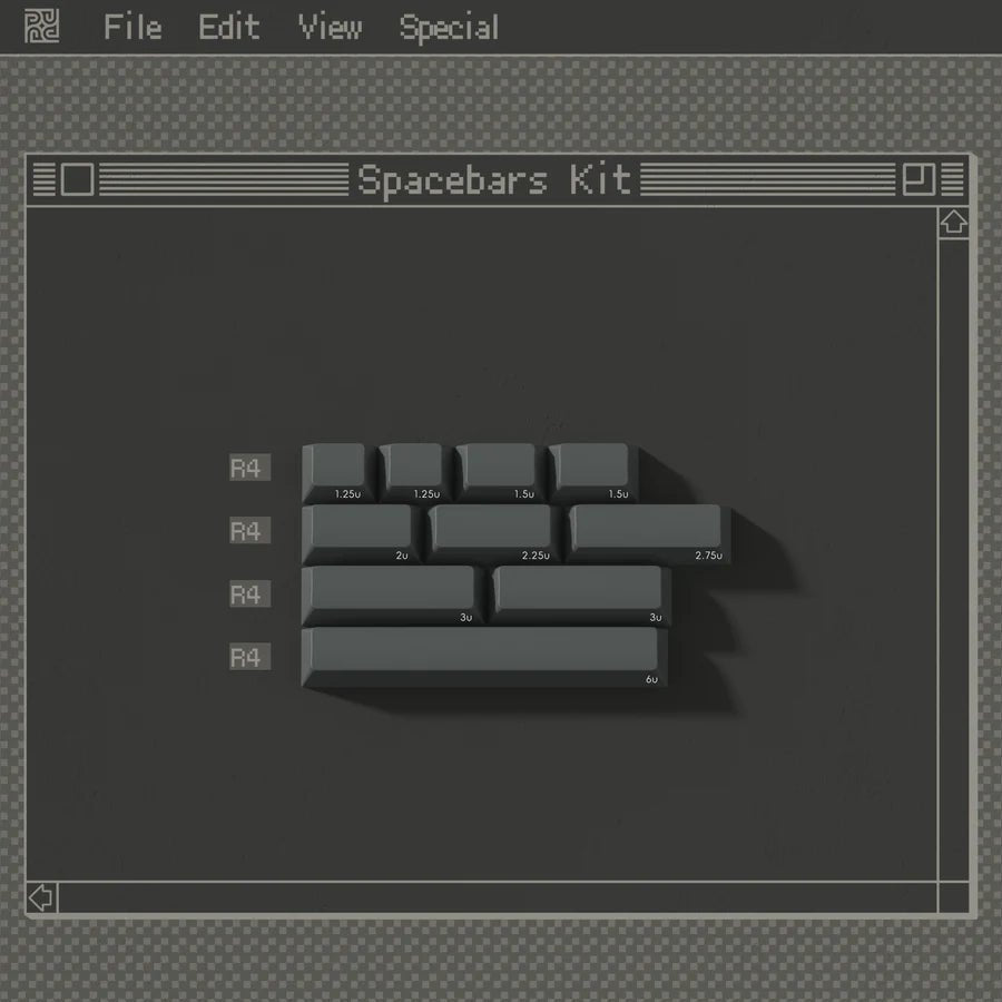 PBTFans 1984 Dark - Dye-Sub PBT Keycap Set - MonacoKeys
