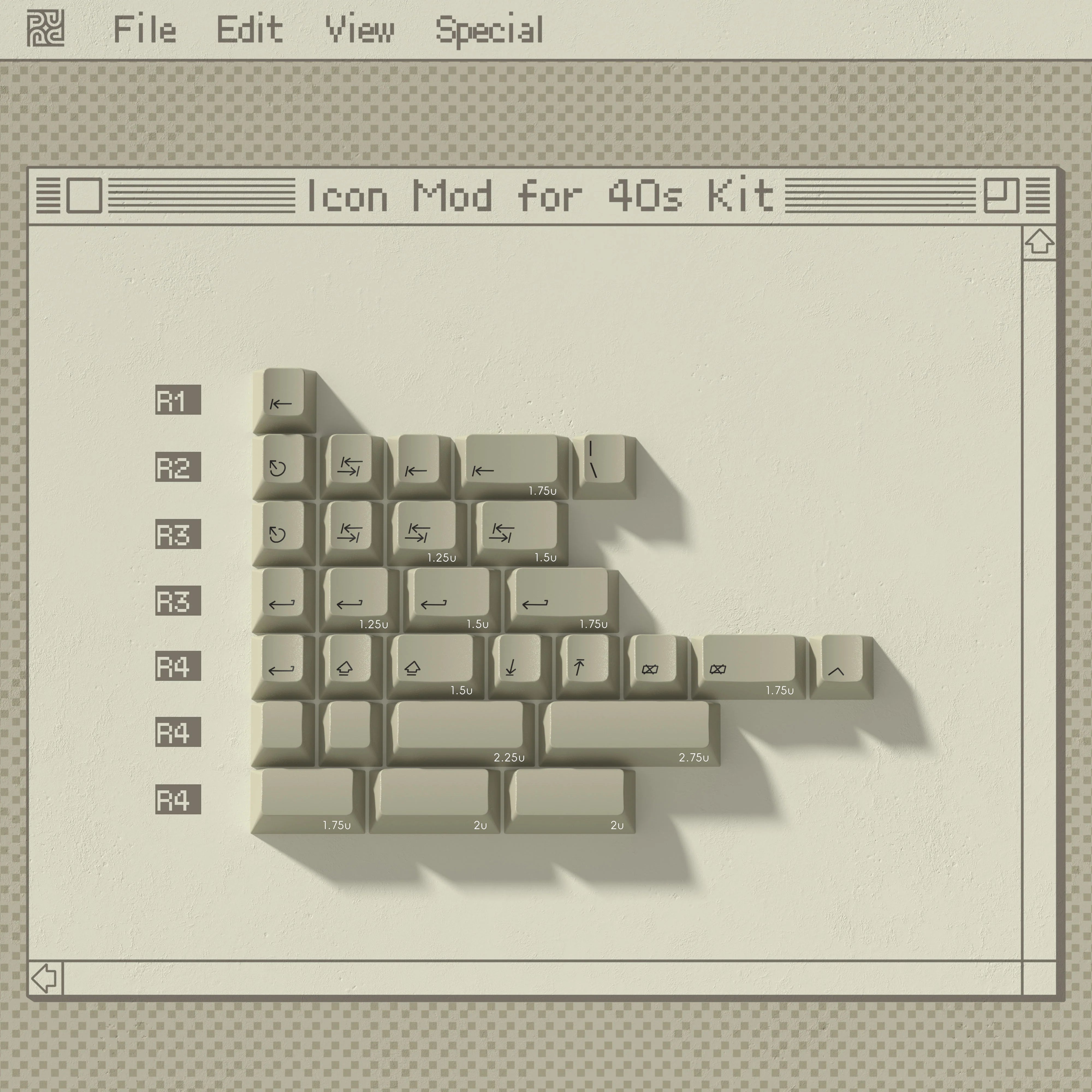 PBTFans 1984 R2 - Dye-Sub PBT Keycap Set