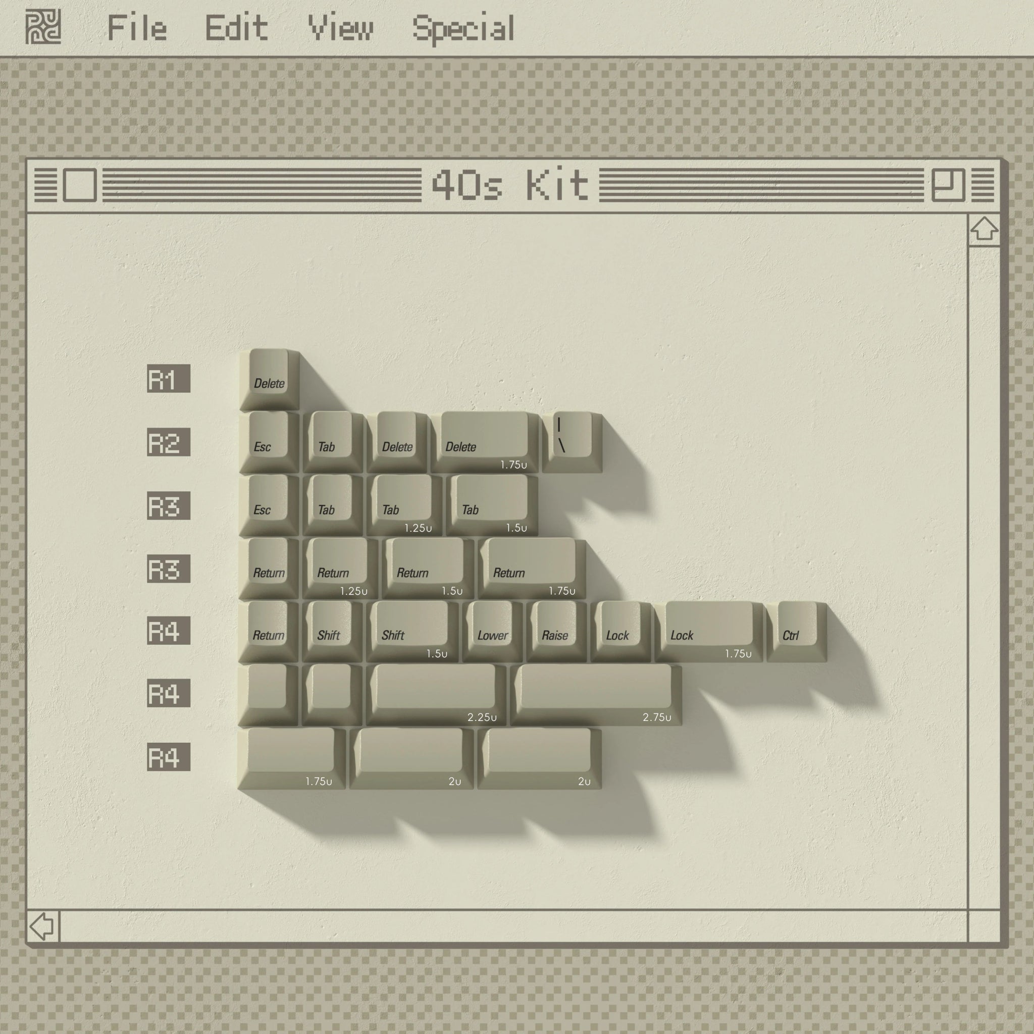 PBTFans 1984 R2 - Dye-Sub PBT Keycap Set - MonacoKeys