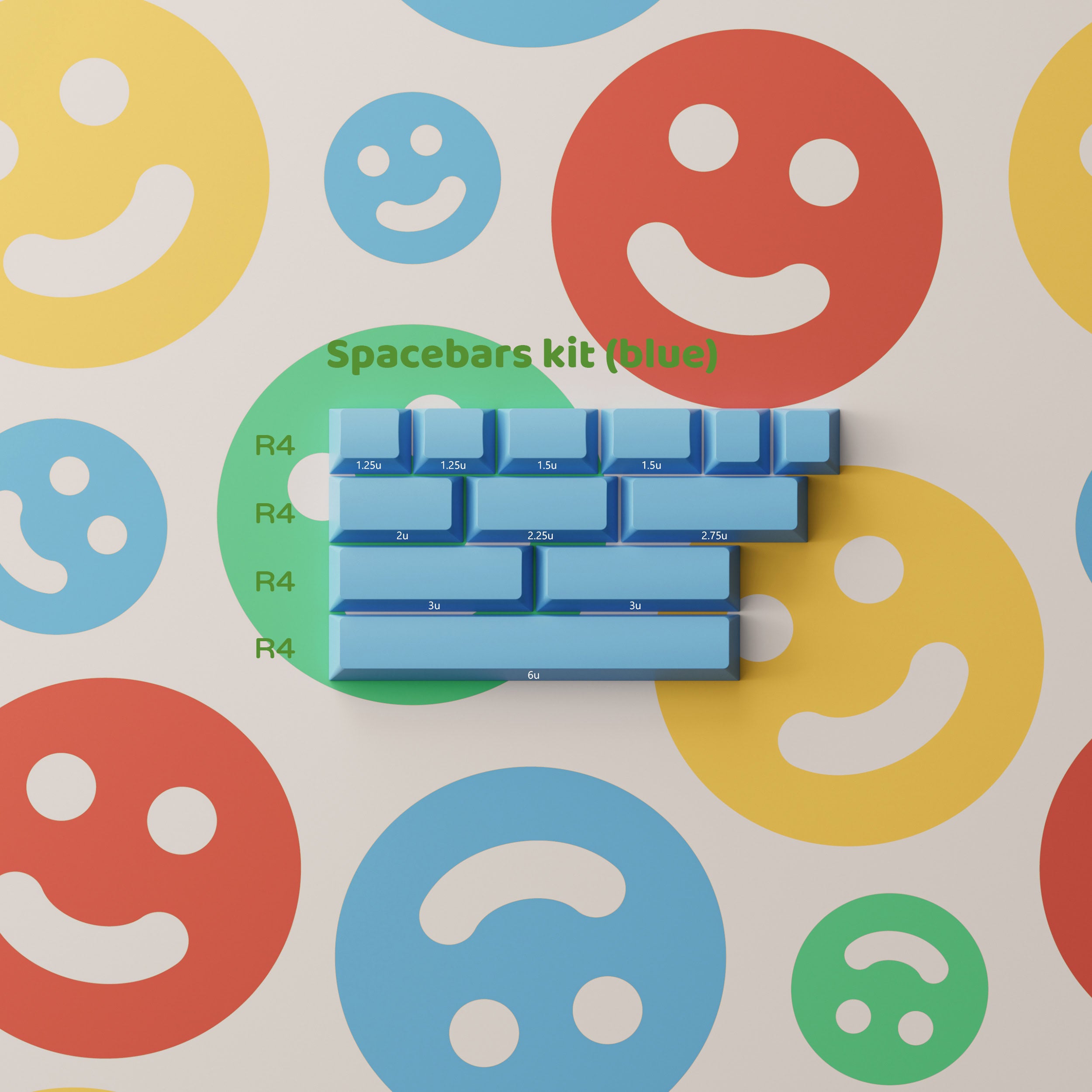 PBTFans Cool Kids - Dye-Sub PBT Keycap Set - MonacoKeys