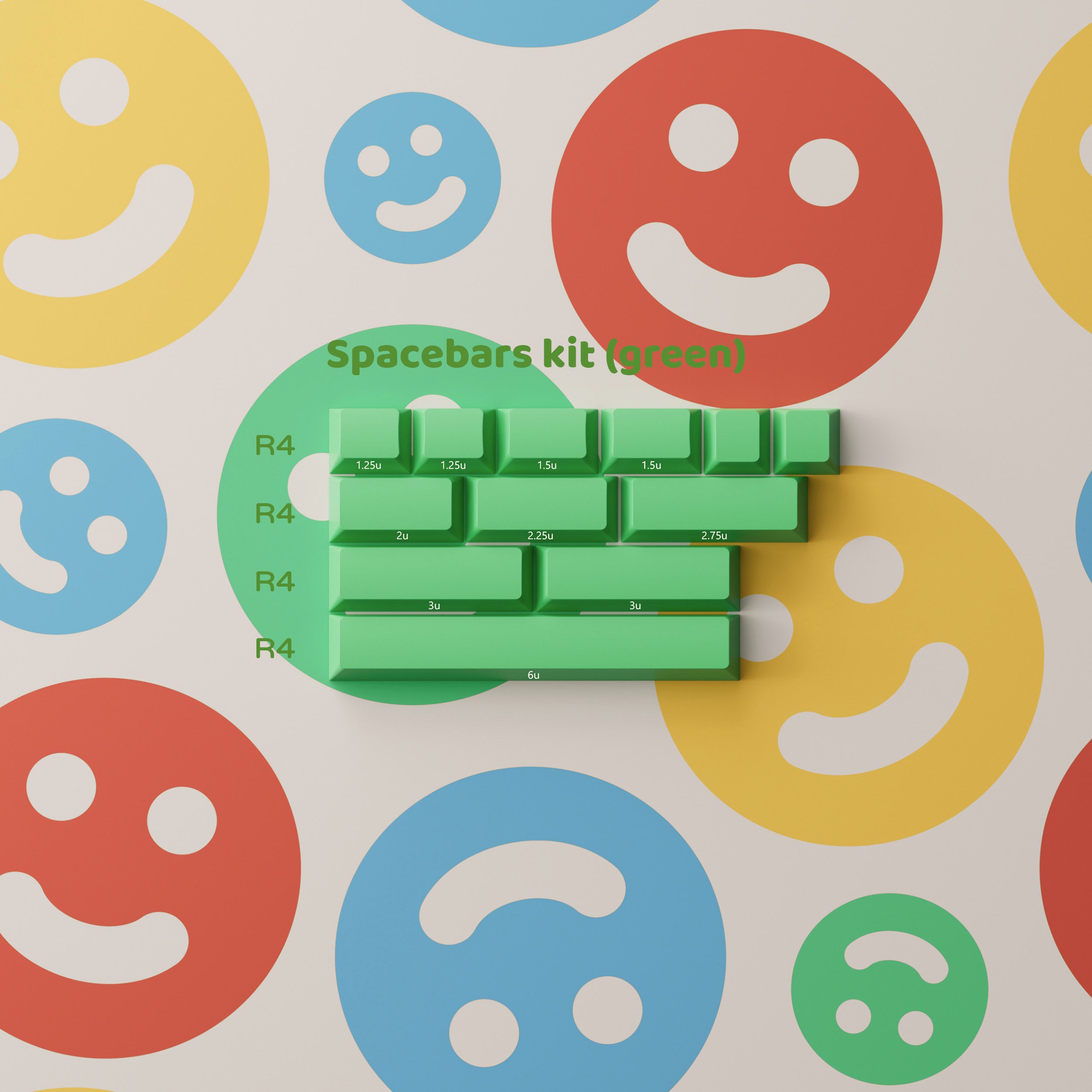 PBTFans Cool Kids - Dye-Sub PBT Keycap Set - MonacoKeys