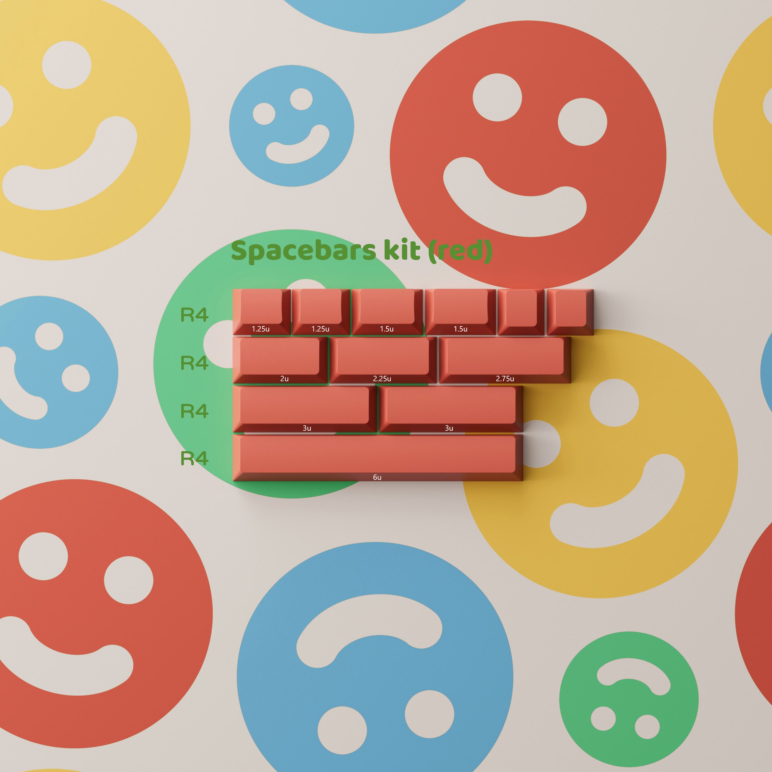 PBTFans Cool Kids - Dye-Sub PBT Keycap Set - MonacoKeys