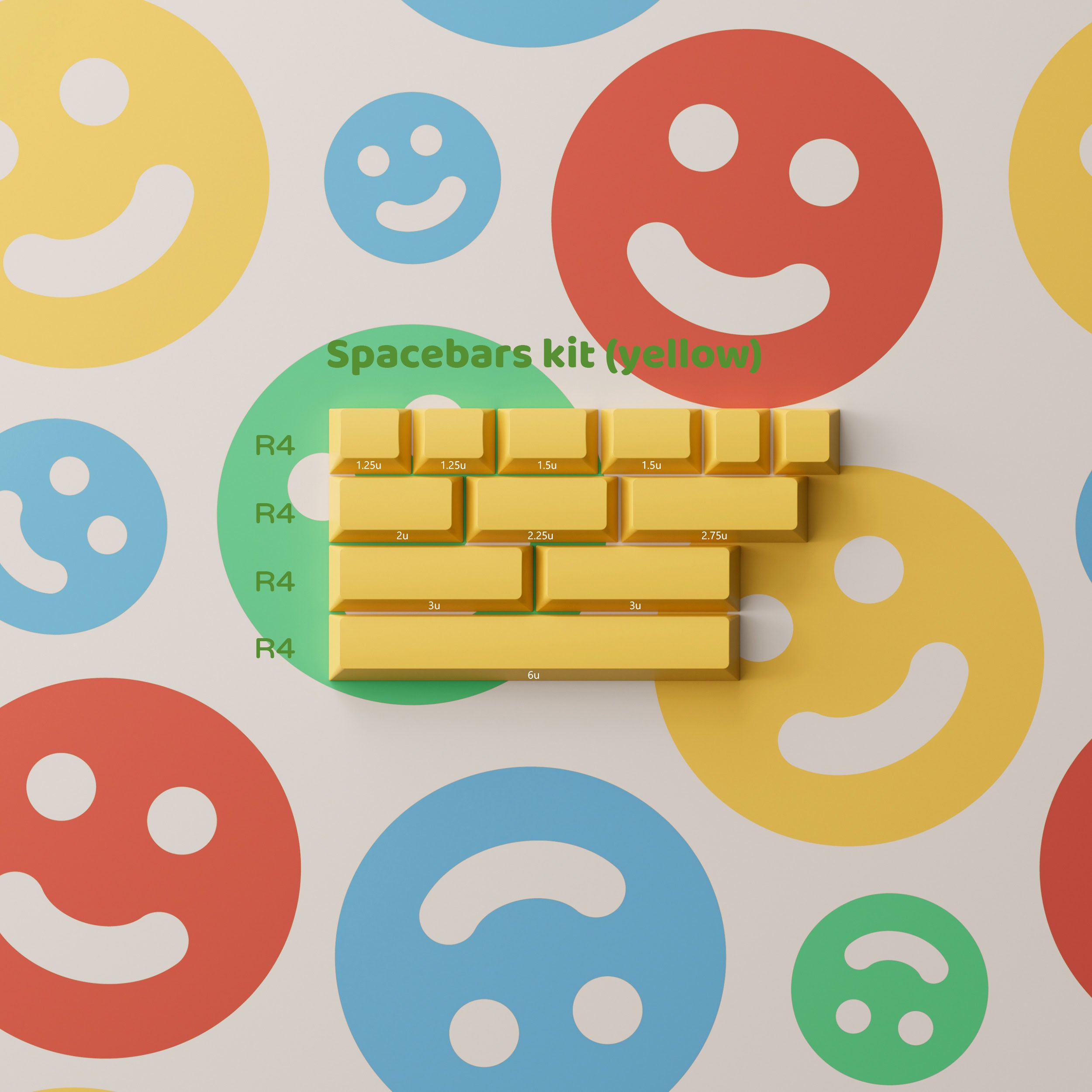 PBTFans Cool Kids - Dye-Sub PBT Keycap Set - MonacoKeys