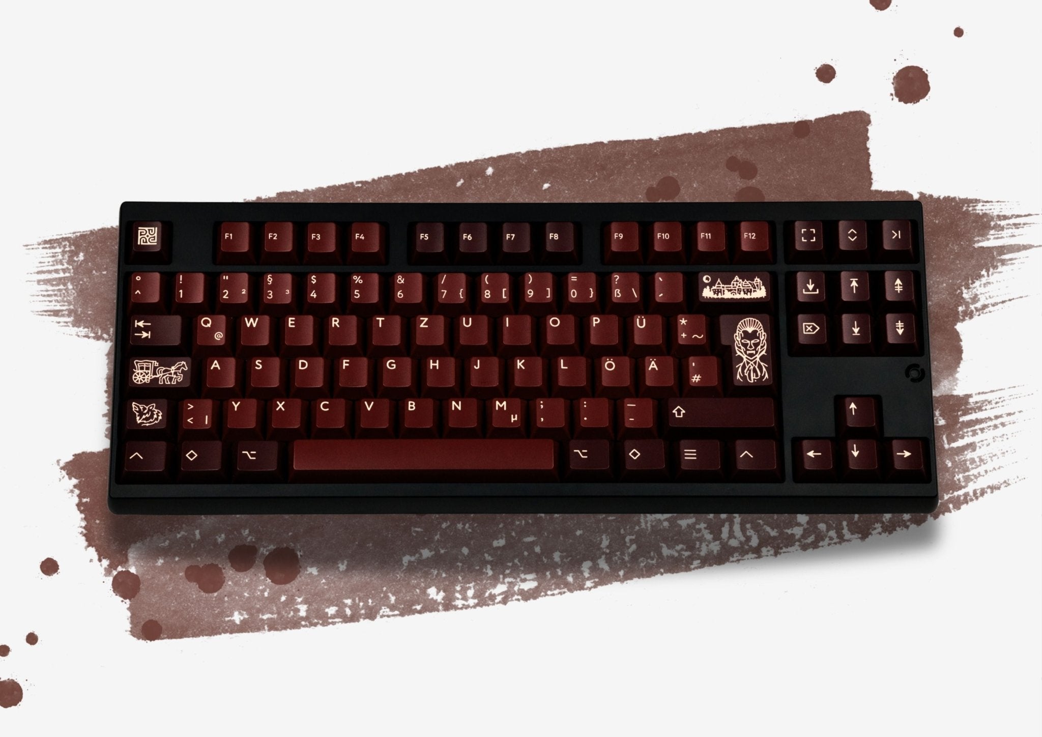 PBTfans Count Dracula Double - Shot ABS Keycap Set - MonacoKeys