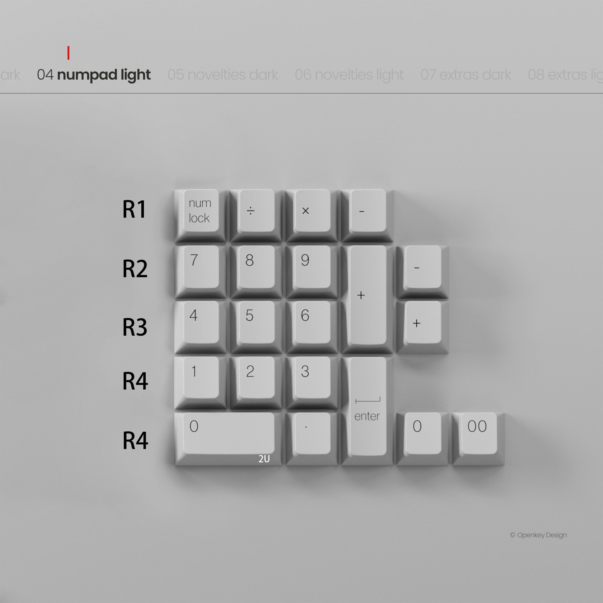PBTFans Less, but better - Dye-Sub PBT Keycap Set - MonacoKeys
