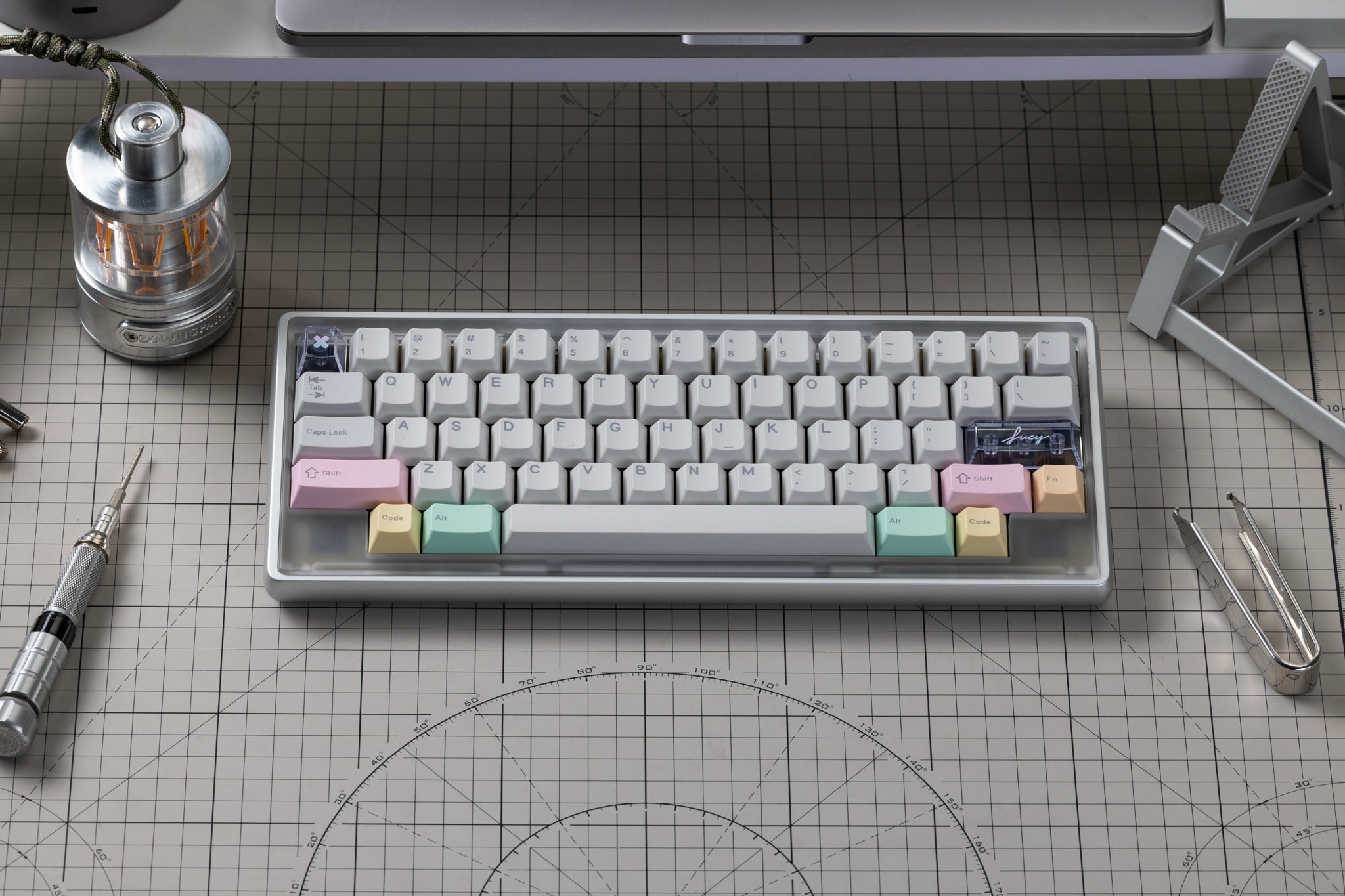 PBTfans Lucy R2 Keycap Set – Cyberpunk Edgerunners PBT | MonacoKeys