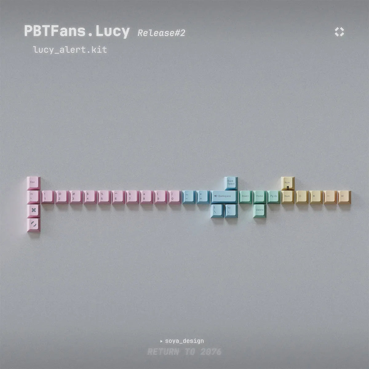 PBTFans Lucy R2 - Dye-Sub PBT Keycap Set - MonacoKeys