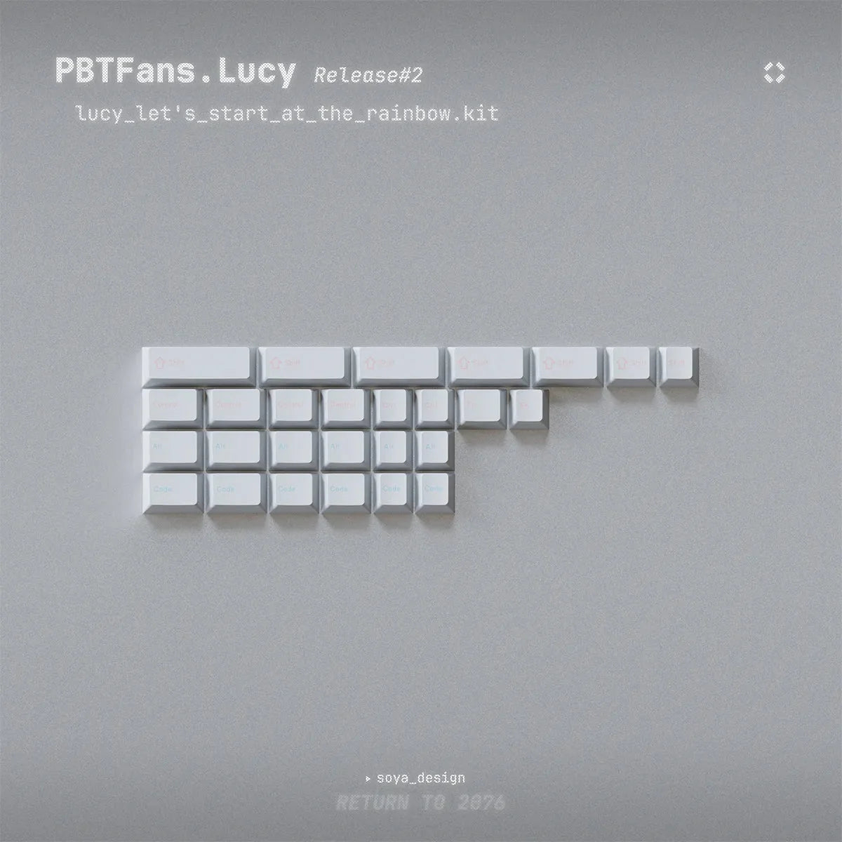 PBTFans Lucy R2 - Dye-Sub PBT Keycap Set - MonacoKeys