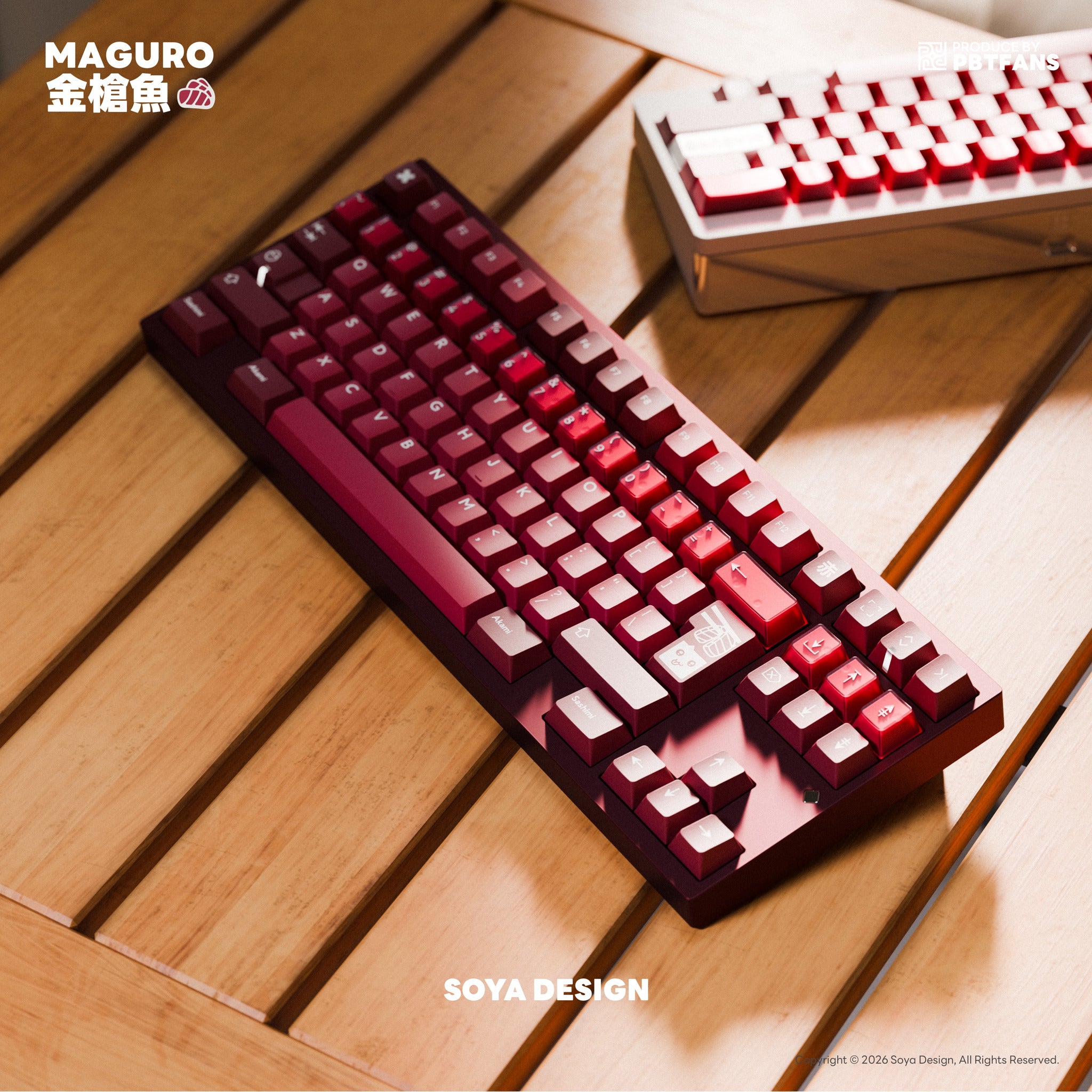 PBTFans Maguro - PBT Double-Shot Keycap Set