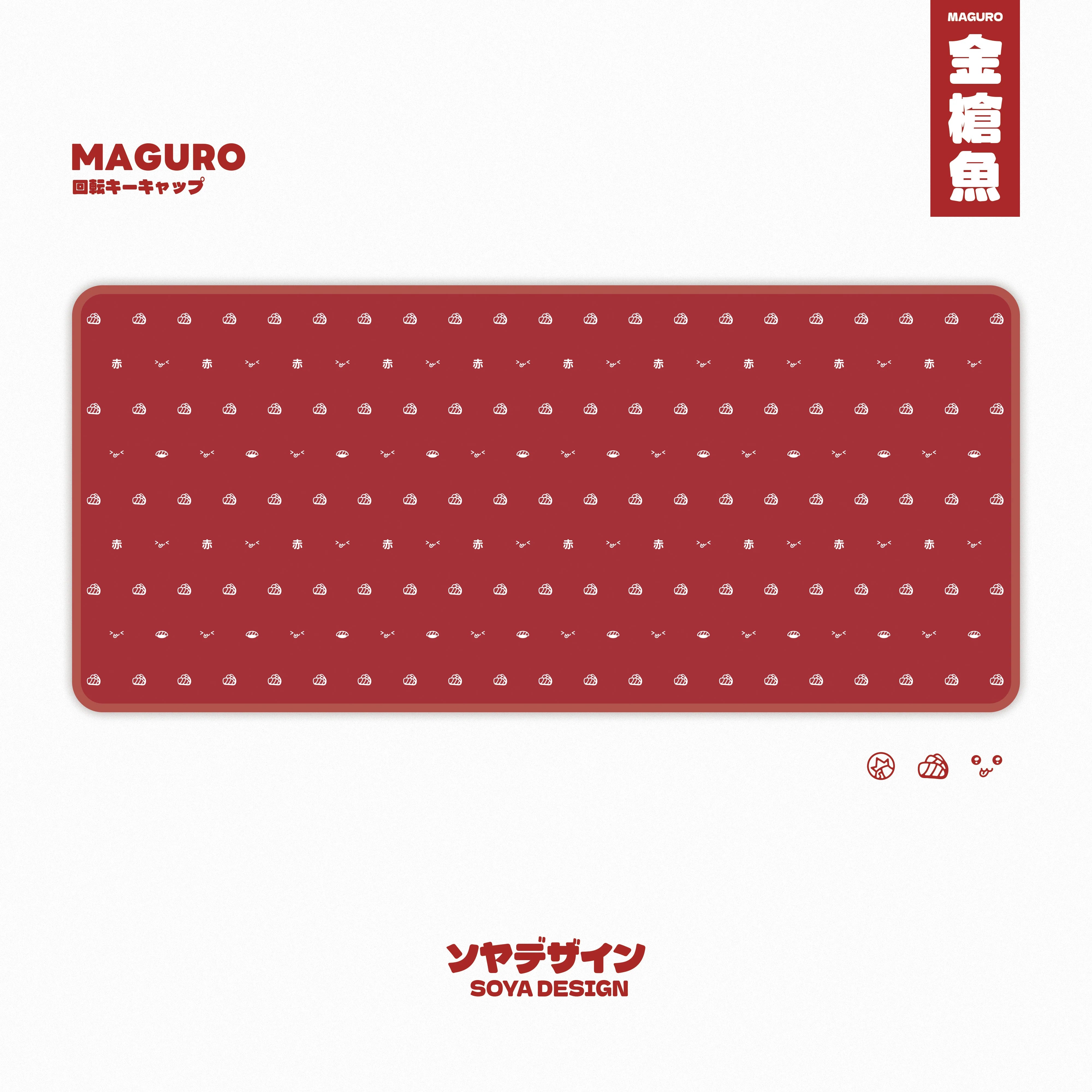 PBTFans Maguro - PBT Double-Shot Keycap Set