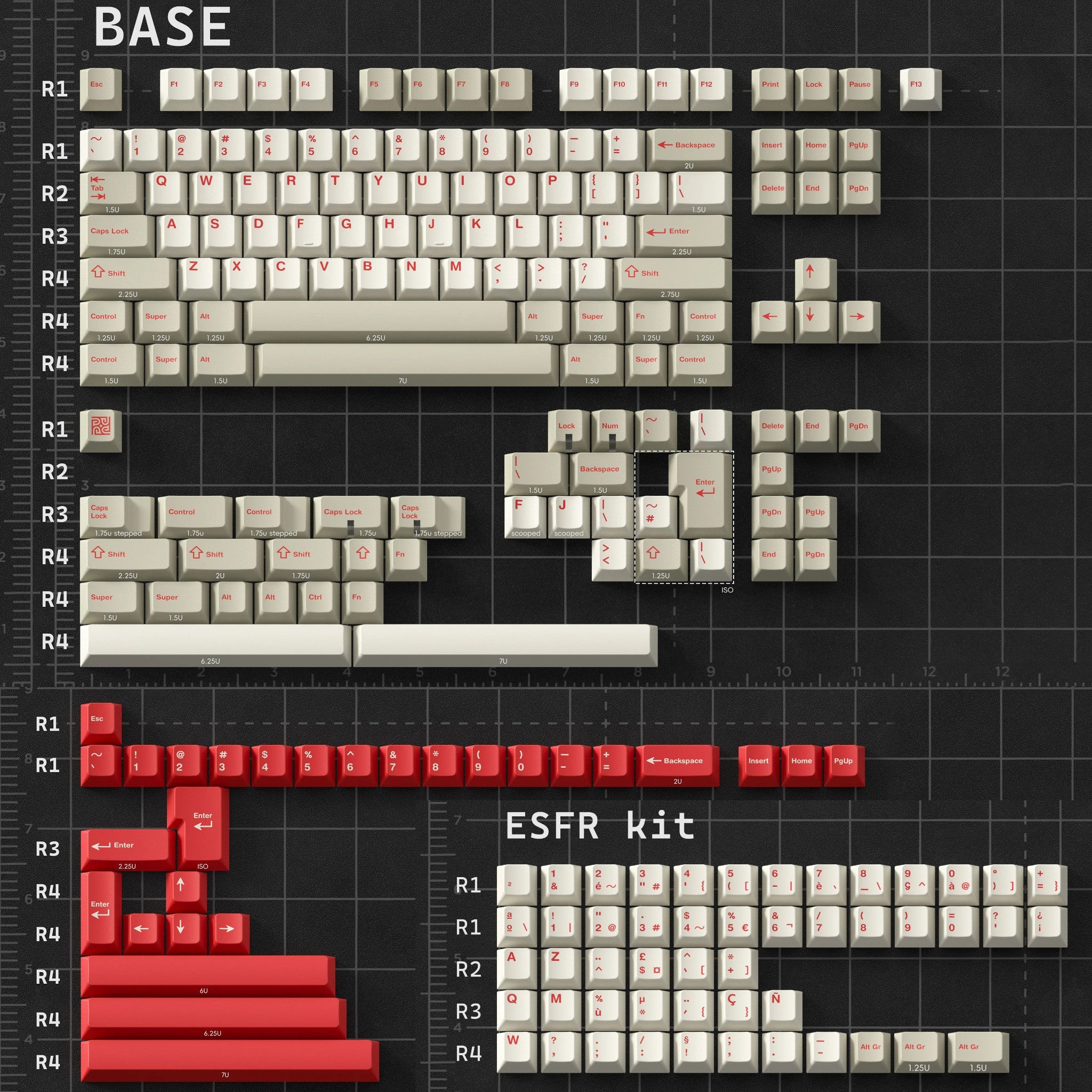 PBTFans Overtime - Dye-Sub PBT Keycap Set - MonacoKeys