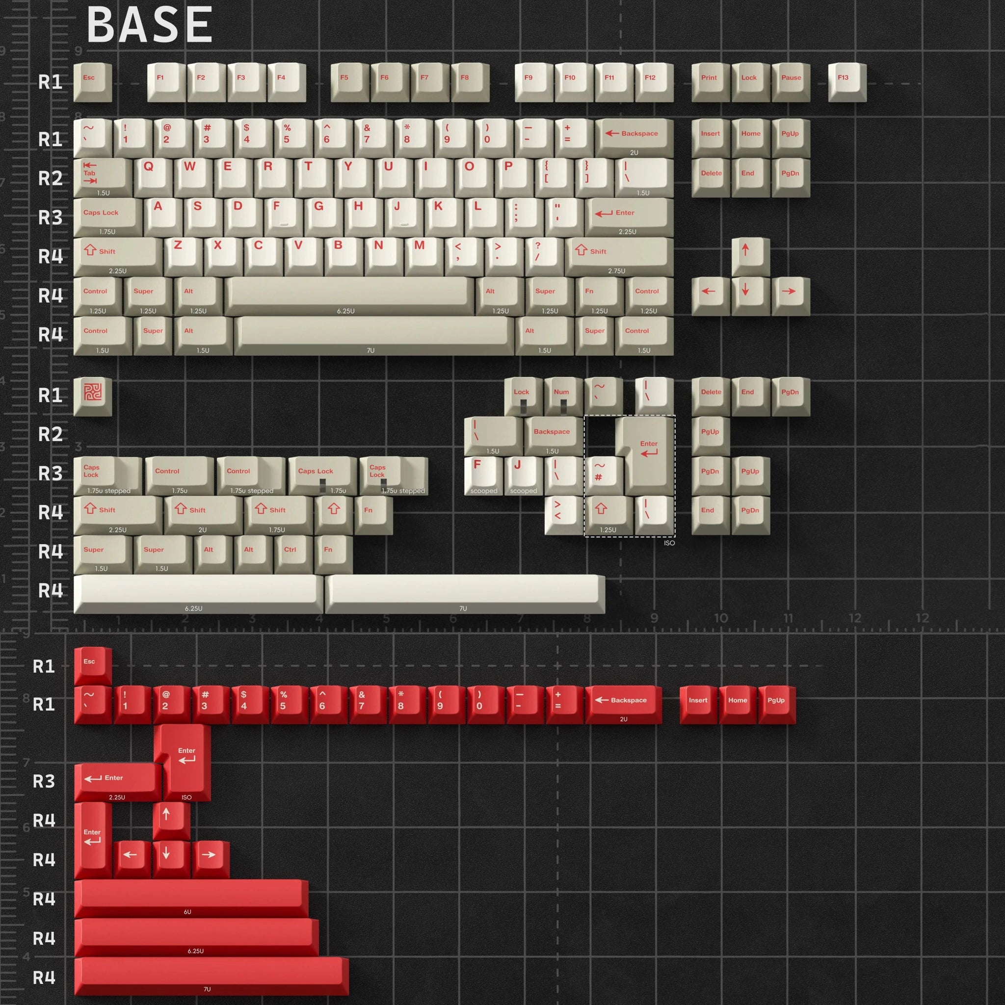 PBTFans Overtime - Dye-Sub PBT Keycap Set - MonacoKeys