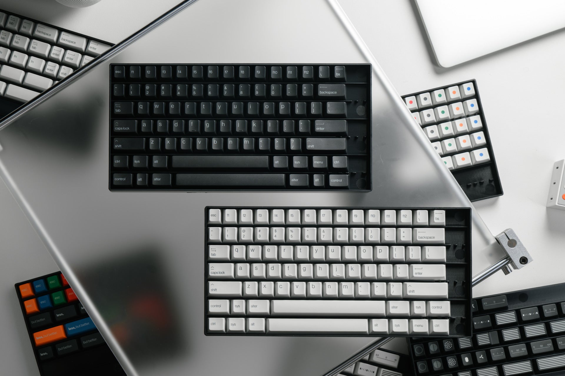 PBTFans Less, but better - Dye-Sub PBT Keycap Set - MonacoKeys