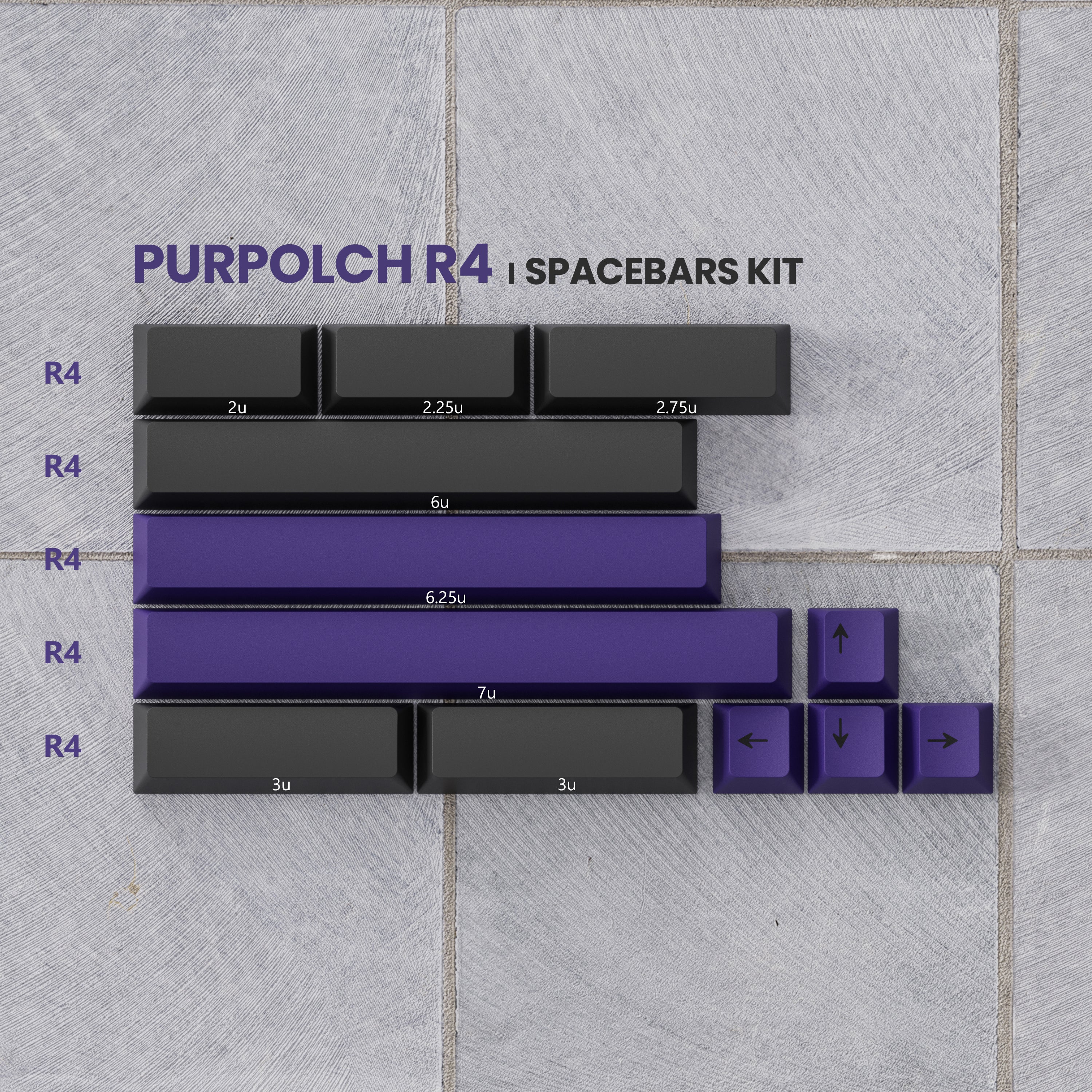 PBTFans Purpolch R4 - ABS Double-Shot Keycap Set