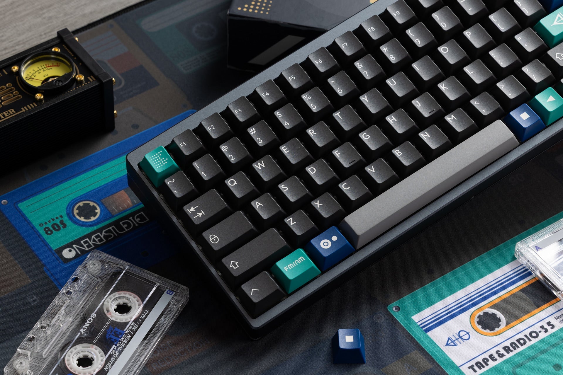 PBTfans Tape & Radio Double-Shot ABS Keycap Set - MonacoKeys
