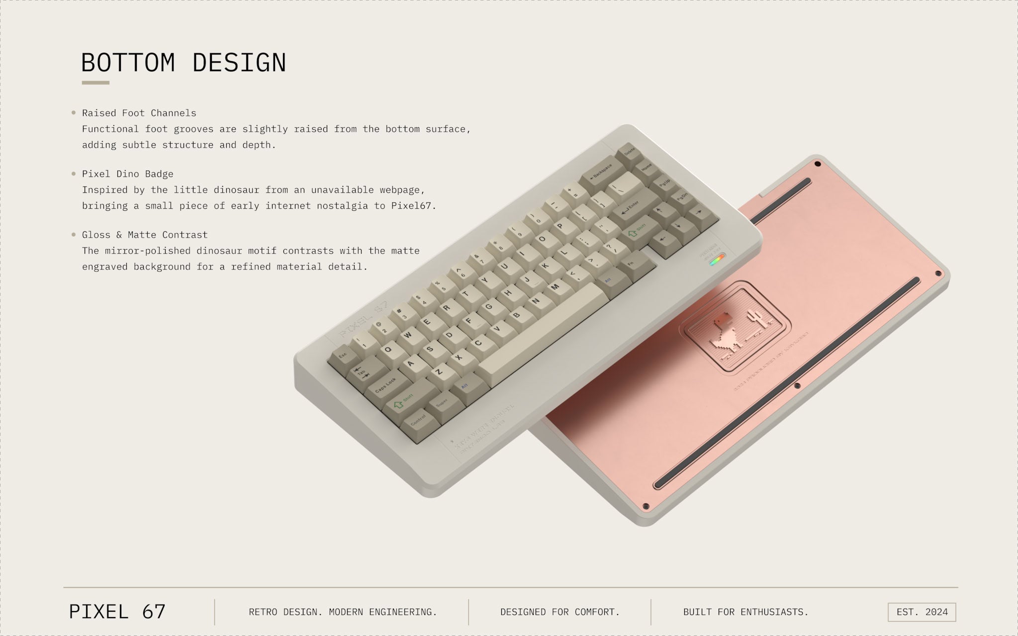 Pixtendo Pixel67 - 65% Wireless Mechanical Keyboard