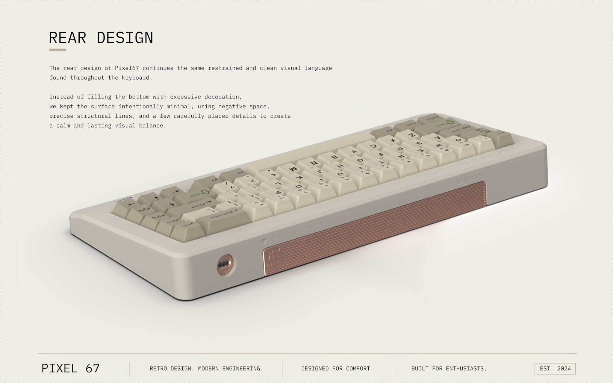 Pixtendo Pixel67 - 65% Wireless Mechanical Keyboard