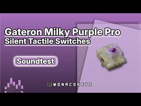Soundtest Gateron Milky Purple Pro Switches – MonacoKeys