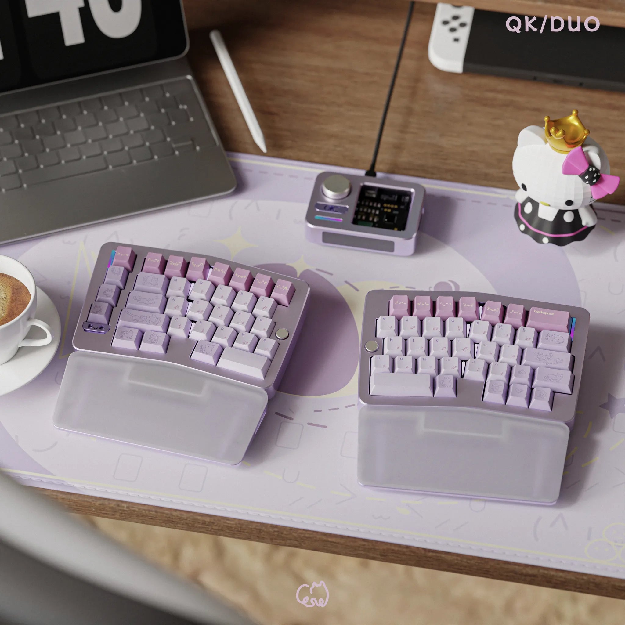 QK Taro Balls Cherry Profile PBT Keycap Set - MonacoKeys