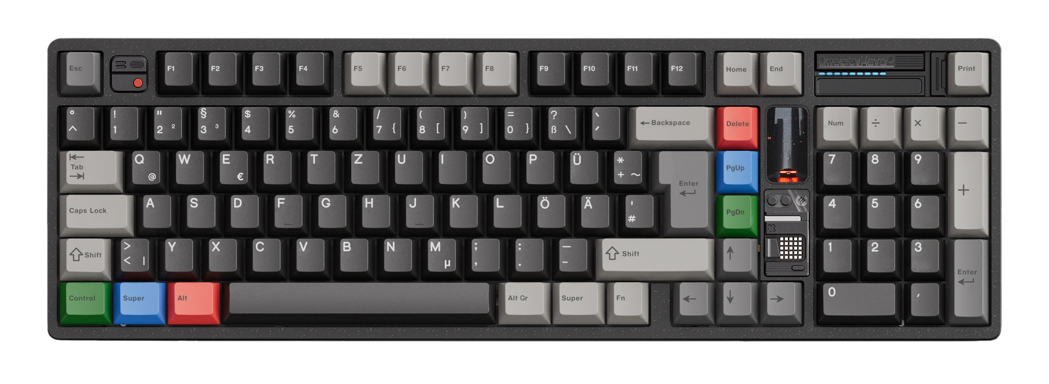 QK100 Mk2 Prebuilt - 98% Fullsize Mechanical Aluminium Keyboard - MonacoKeys