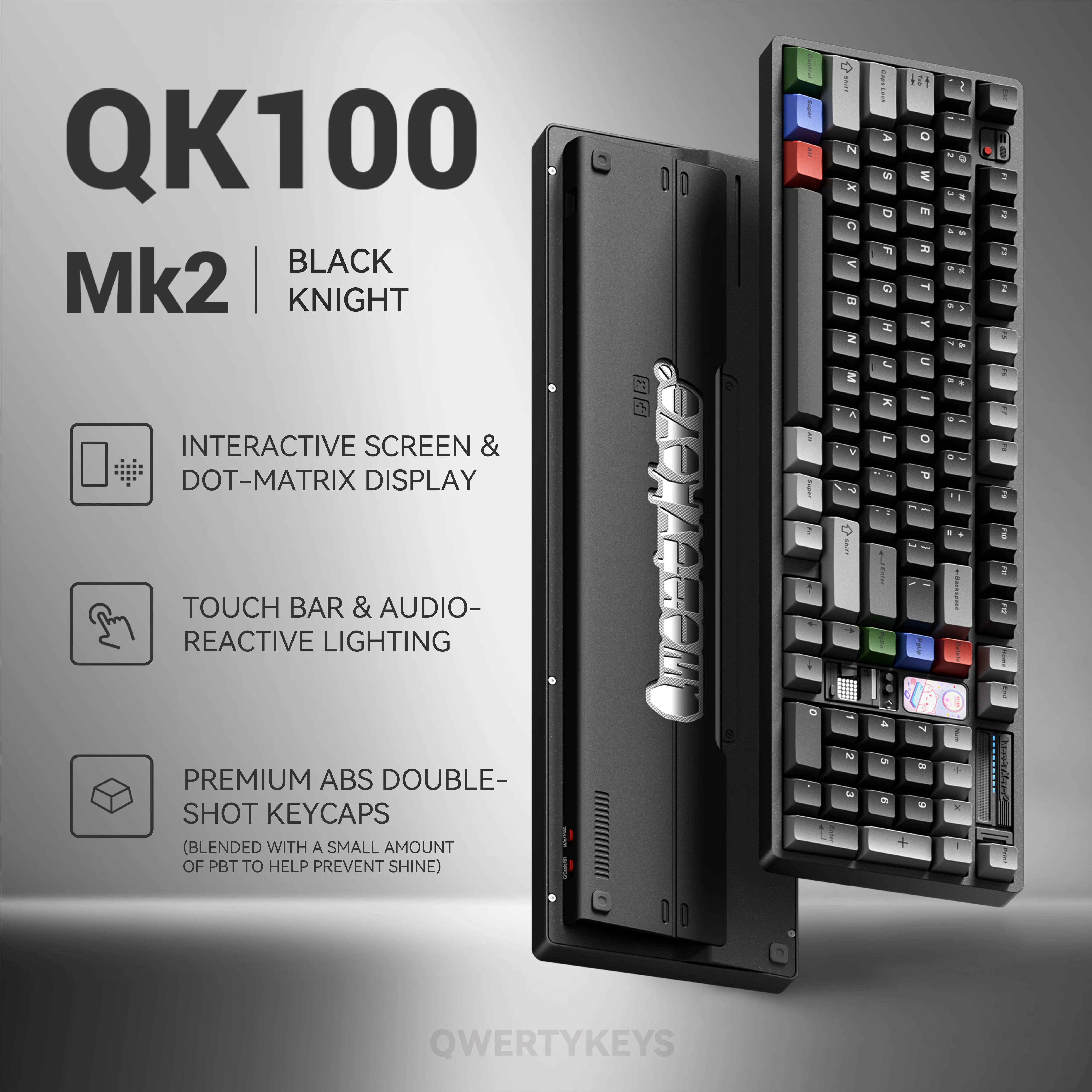 QK100 Mk2 Prebuilt - 98% Fullsize Mechanical Aluminium Keyboard