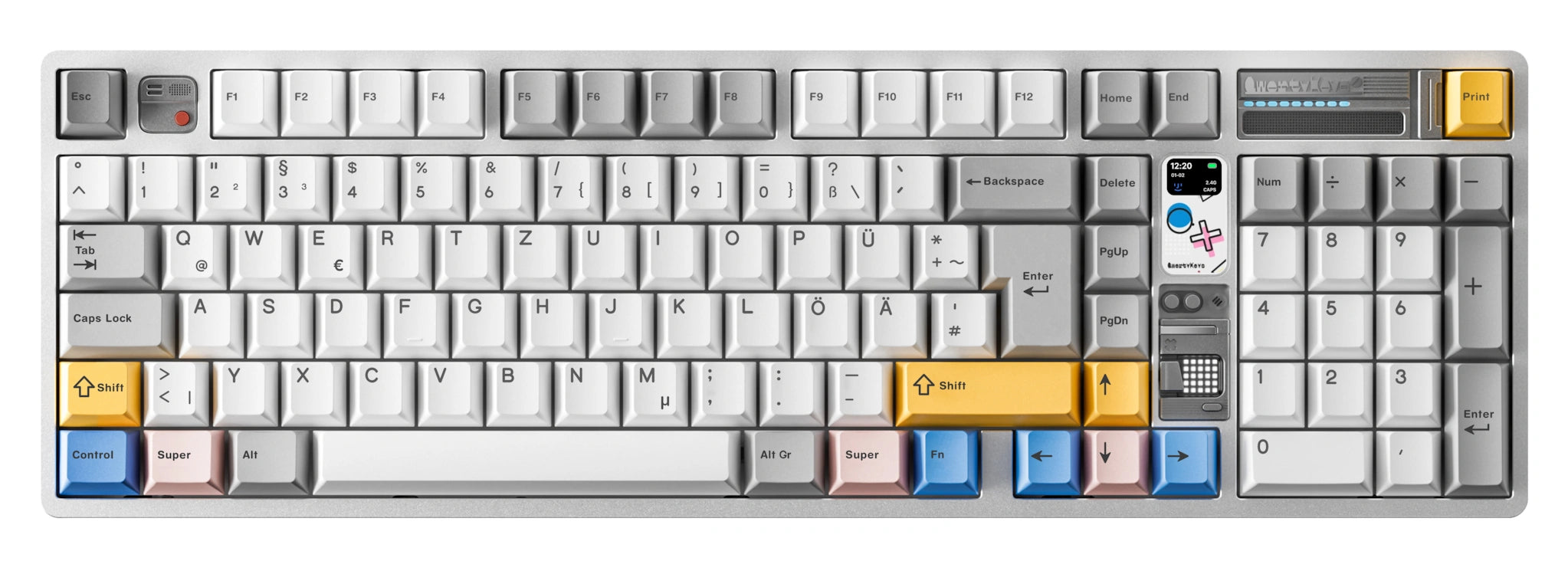 QK100 Mk2 Prebuilt - 98% Fullsize Mechanical Aluminium Keyboard - MonacoKeys