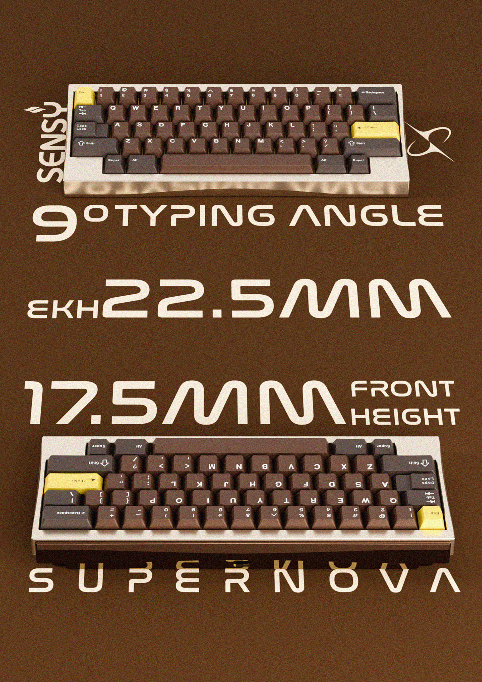Supernova - 60% Barebone MX/EC Custom Keyboard Kit