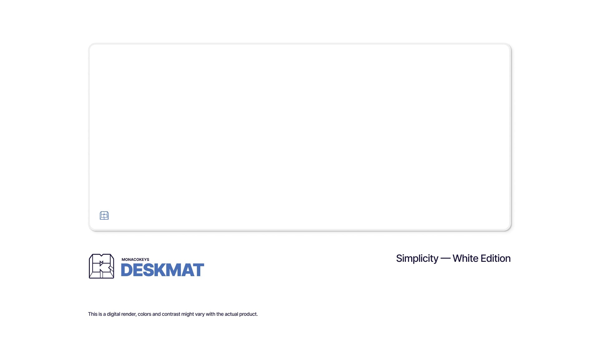 Simplicity Full White Mauspad Deskmat - MonacoKeys