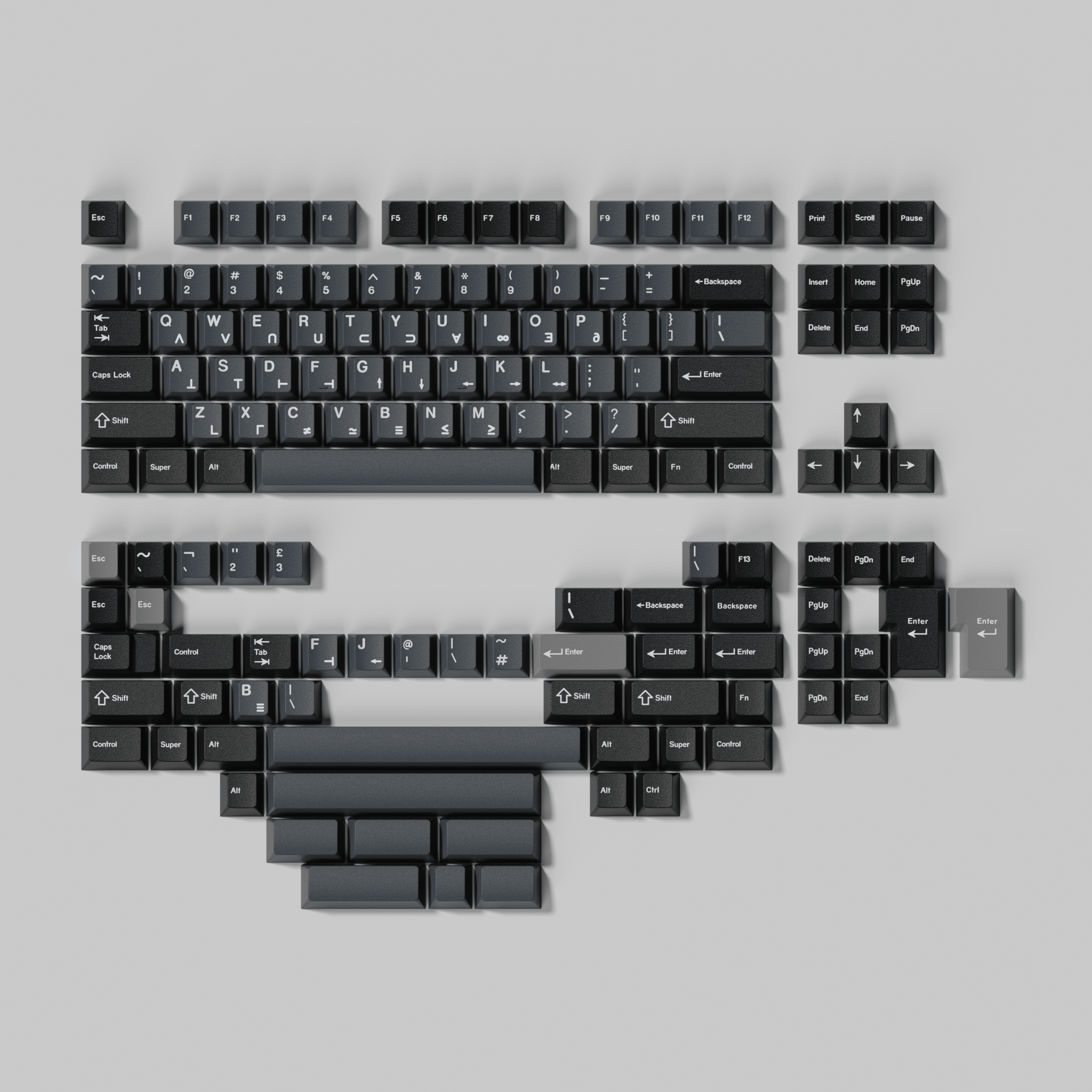 SWG Euler - Cherry Profile ABS Double-Shot Keycap Set - MonacoKeys