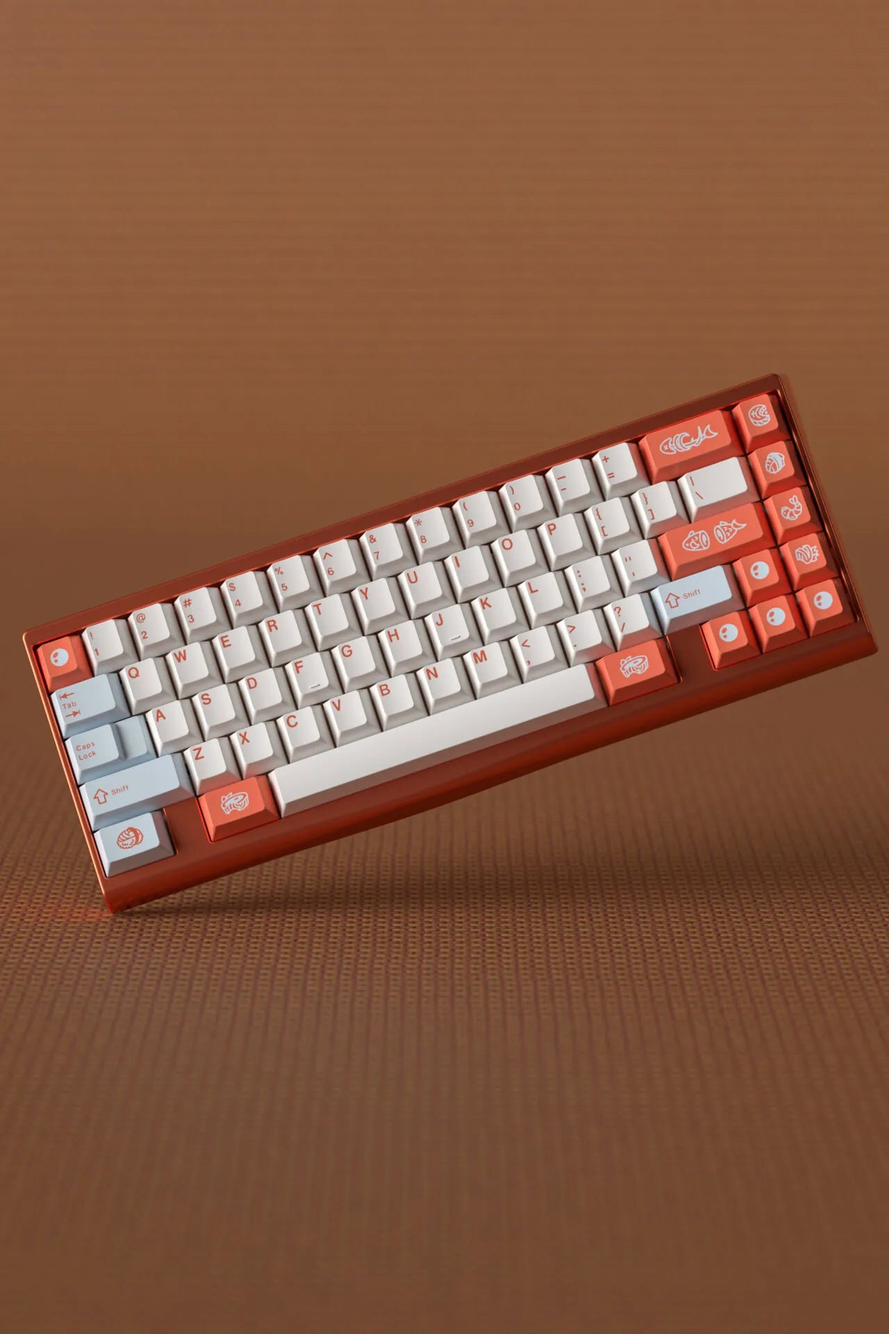 SWG Salmon - Cherry Profile ABS Double-Shot Keycap Set - MonacoKeys