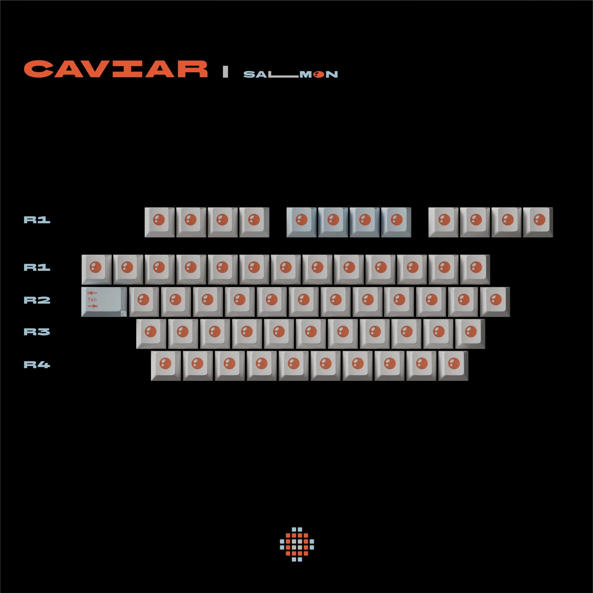 SWG Salmon - Cherry Profile ABS Double-Shot Keycap Set - MonacoKeys
