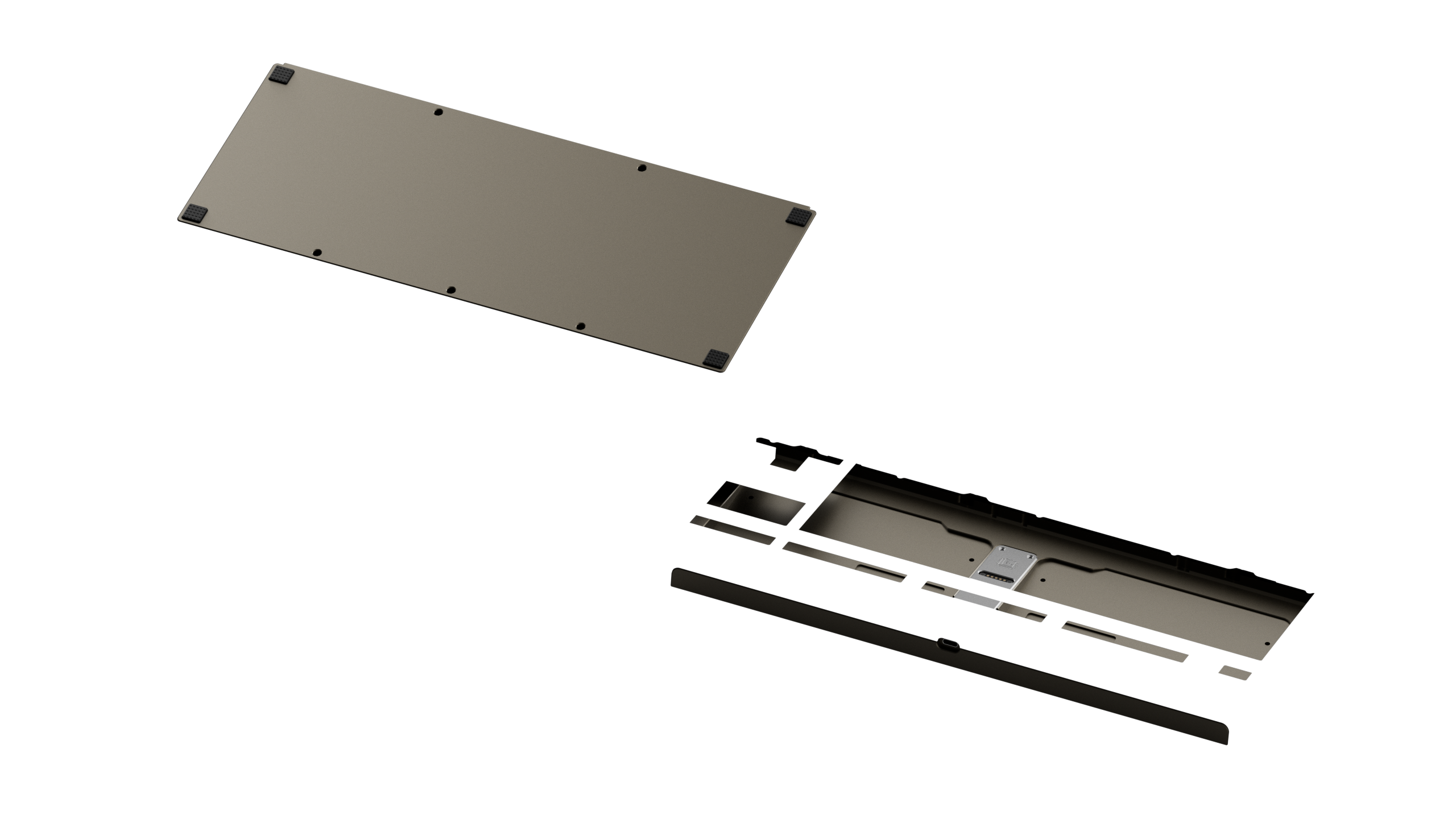 KBDFans TofuTKL R2 - Bottom Cases