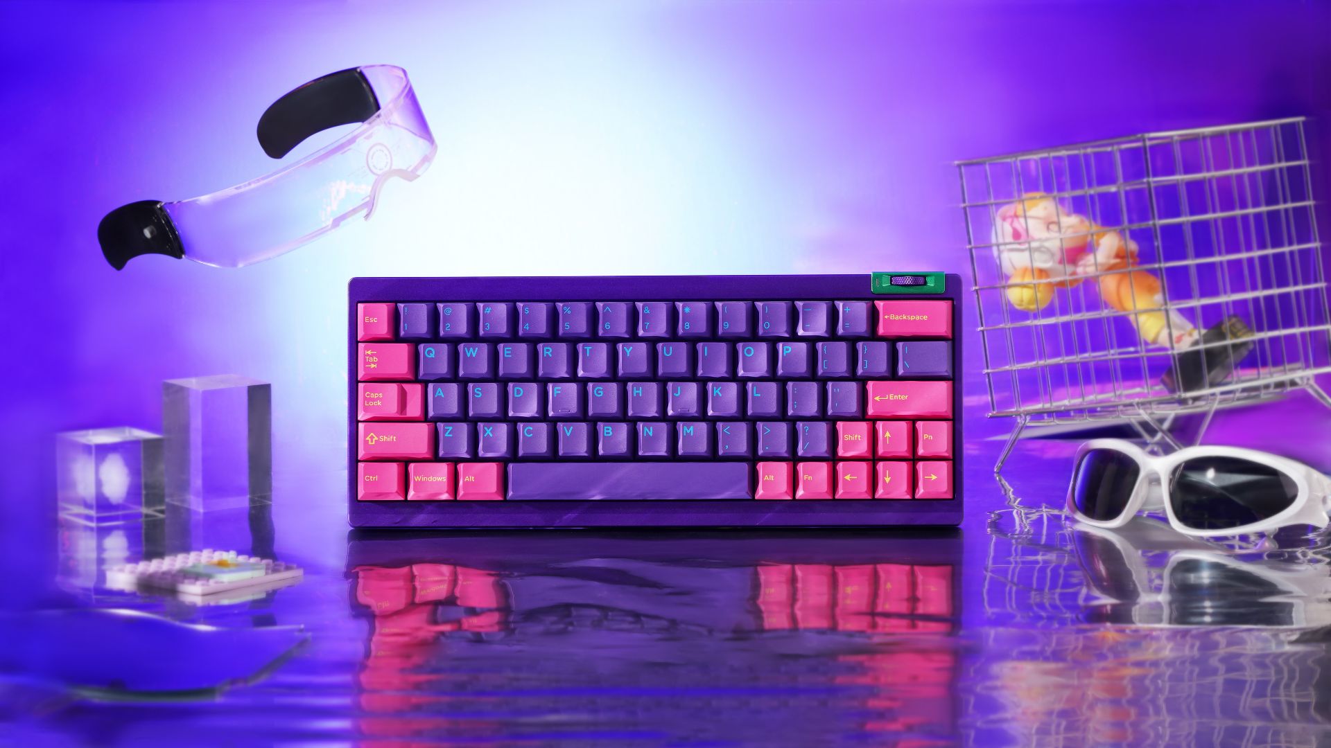 Zoom64 - 60% ISO+ANSI Mechanical Keyboard Kit - MonacoKeys
