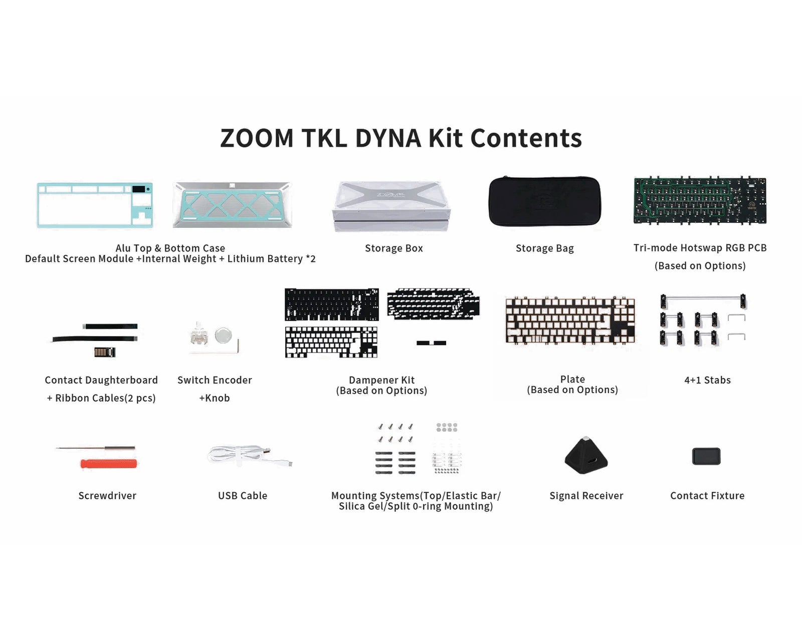 ZoomTKL Dyna - 80% TKL ISO+ANSI Mechanical Aluminium Custom Keyboard Kit - MonacoKeys