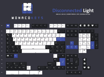 Disconnected Light Keycap Set ( ANSI-US / ISO-US ) - MonacoKeys